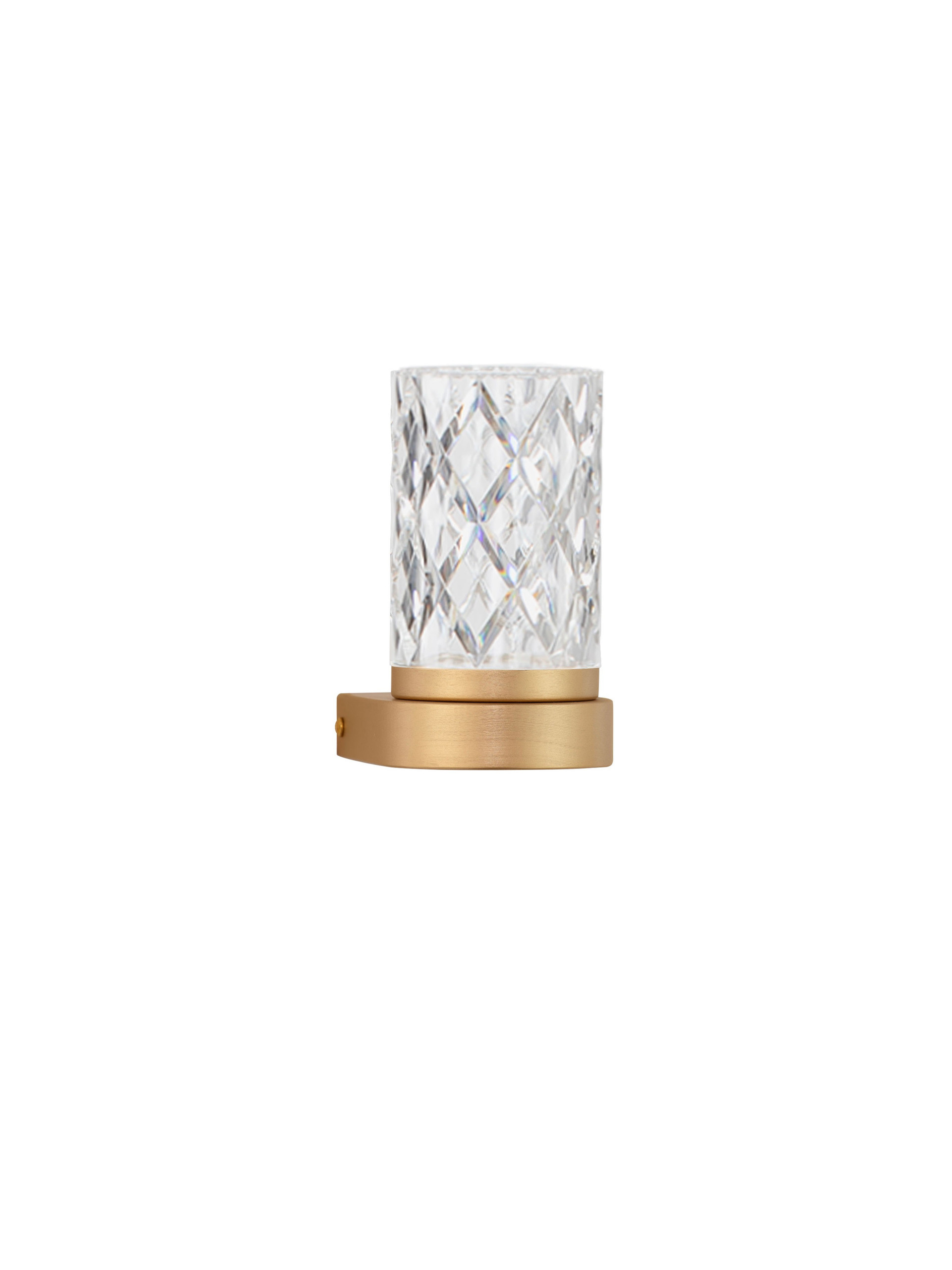 PHOS | W 12 H 14.8 D 9 cm | 6 W | 3000 K | 385 lm | IP20 | Gold | Steel/Aluminum/Acrylic