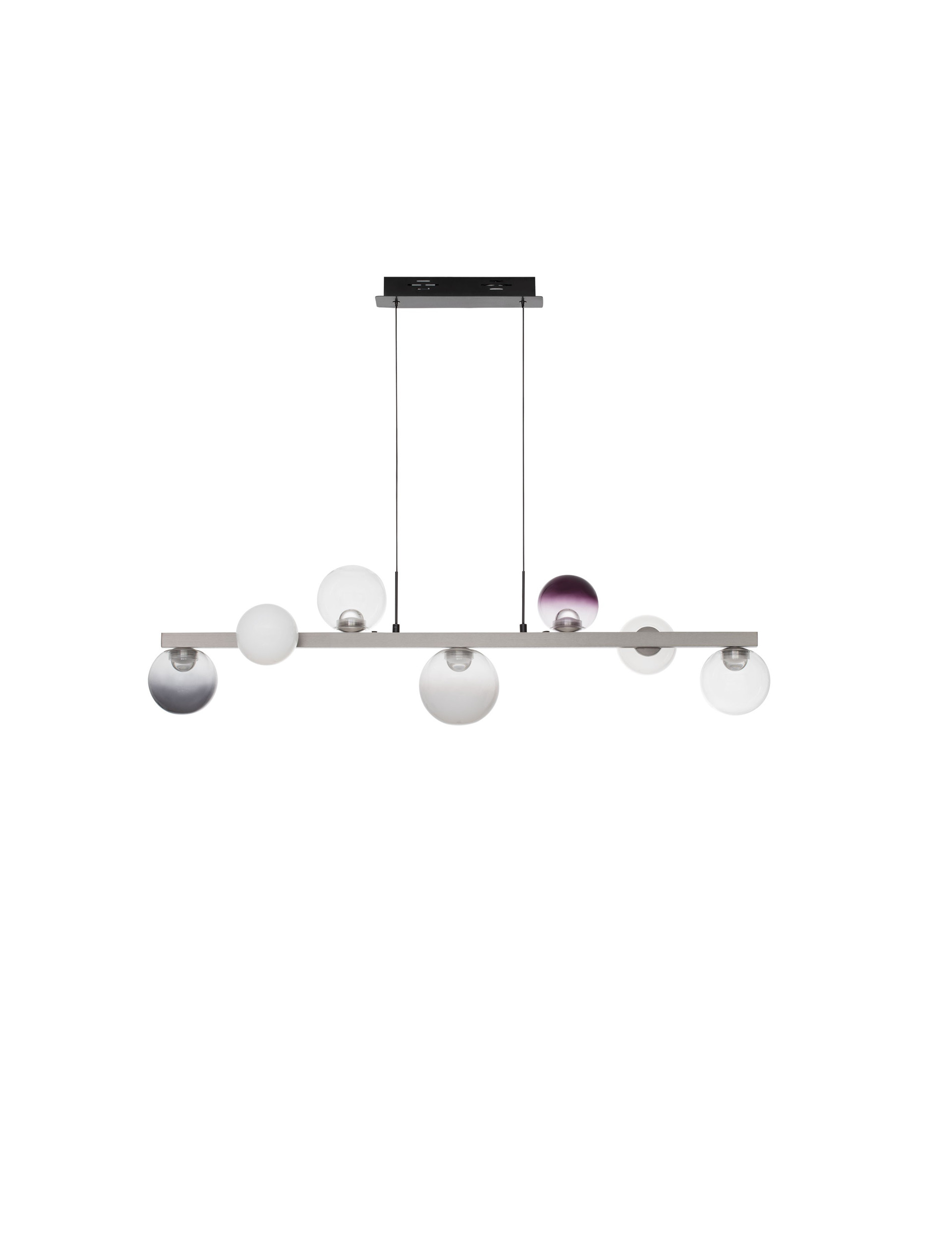SILENZIO | L 115 W 25 H 120 cm | 40 W | 3000 K | 2615 lm | IP20 | Grigio | Vetro/Metallo