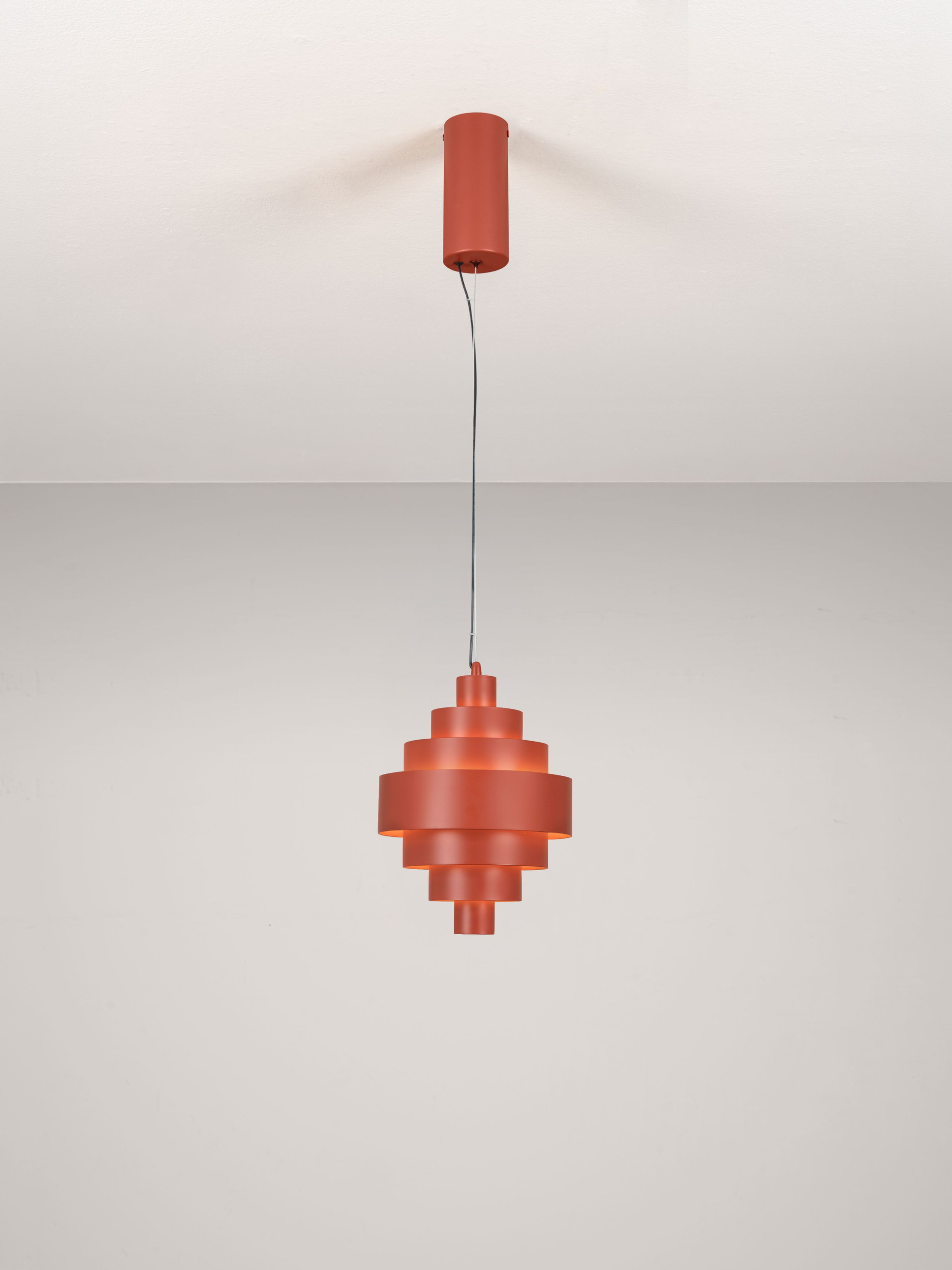 MINDY | H 250 D 24 cm | 35 W | 3000 K | 755 lm | IP20 | Κόκκινο | Ατσάλι/Αλουμίνιο/Ακρυλικό