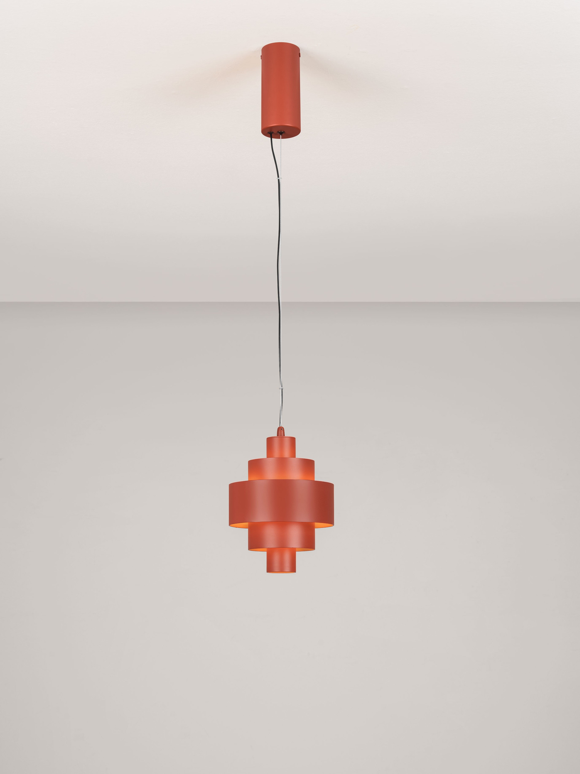 MINDY | H 240 D 18 cm | 20 W | 3000 K | 507 lm | IP20 | Κόκκινο | Ατσάλι/Αλουμίνιο/Ακρυλικό