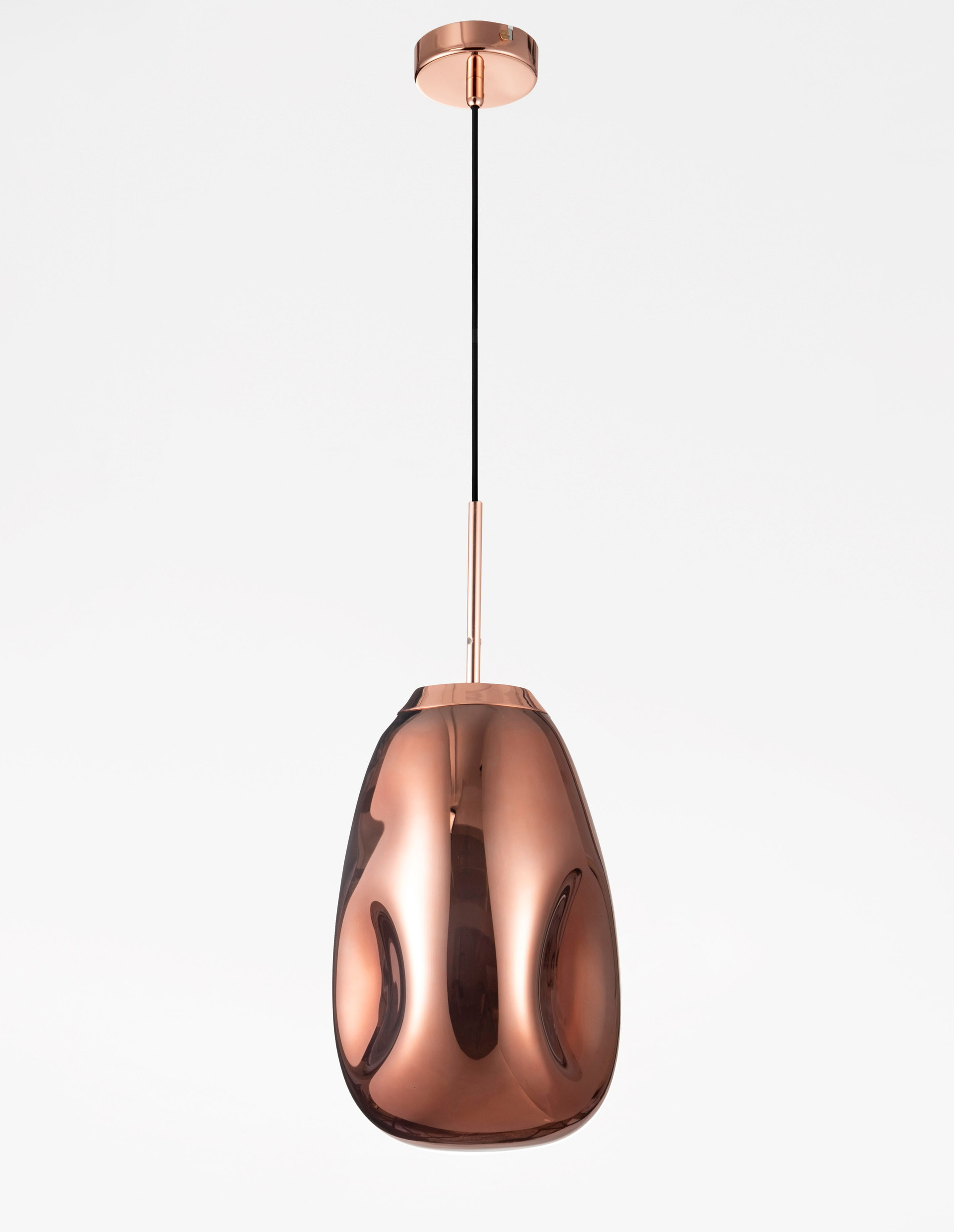 LAVA | H 120 D 22 cm | 12 W | IP20 | Copper | Glass/Metal