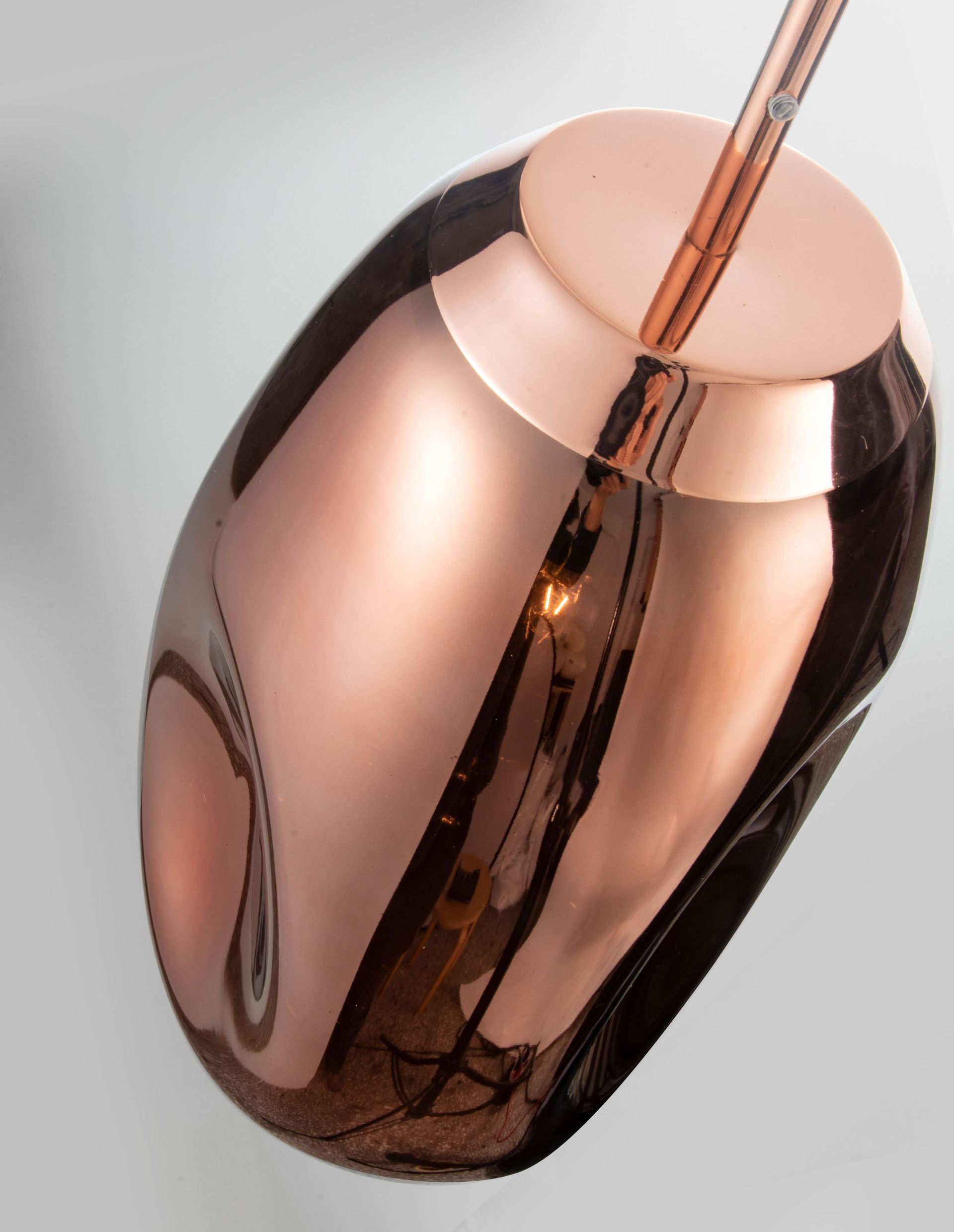 LAVA | H 120 D 22 cm | 12 W | IP20 | Copper | Glass/Metal