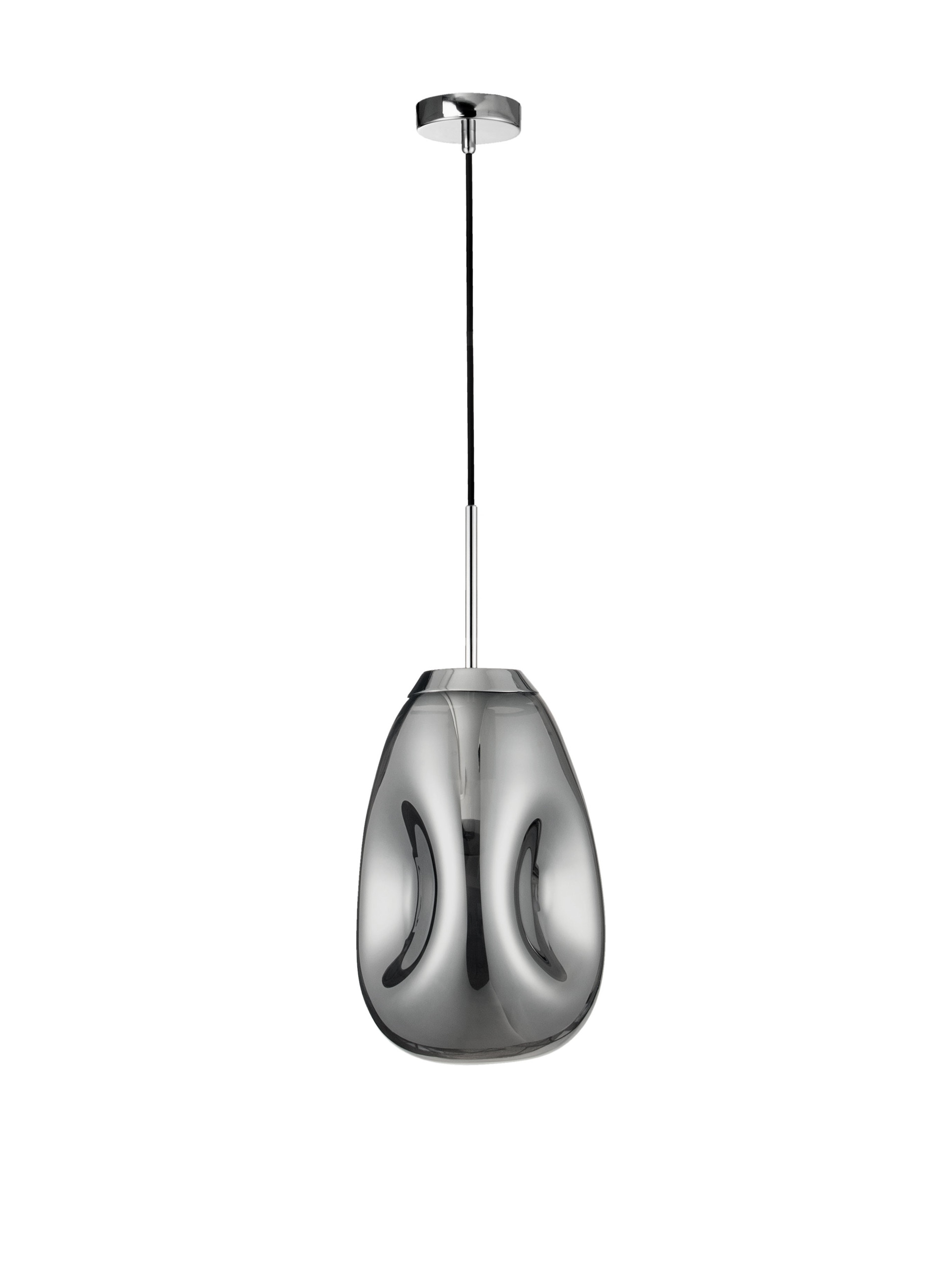 LAVA | H 120 D 22 cm | 12 W | IP20 | Chrome | Glass/Metal