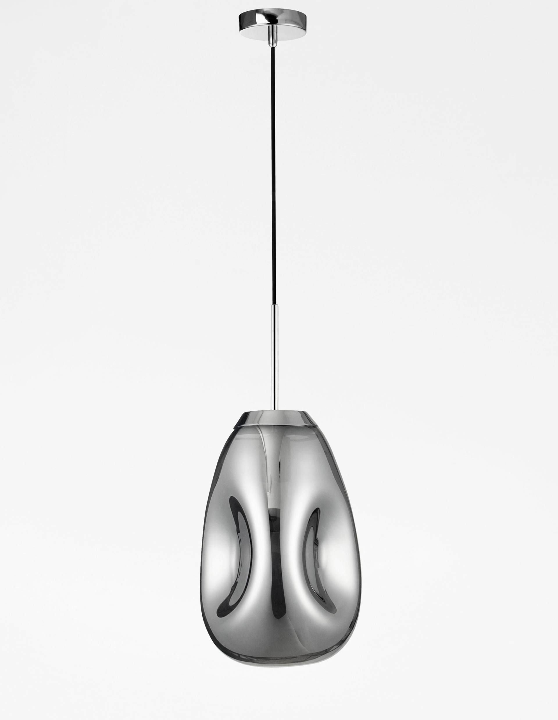 LAVA | H 120 D 22 cm | 12 W | IP20 | Chrome | Glass/Metal