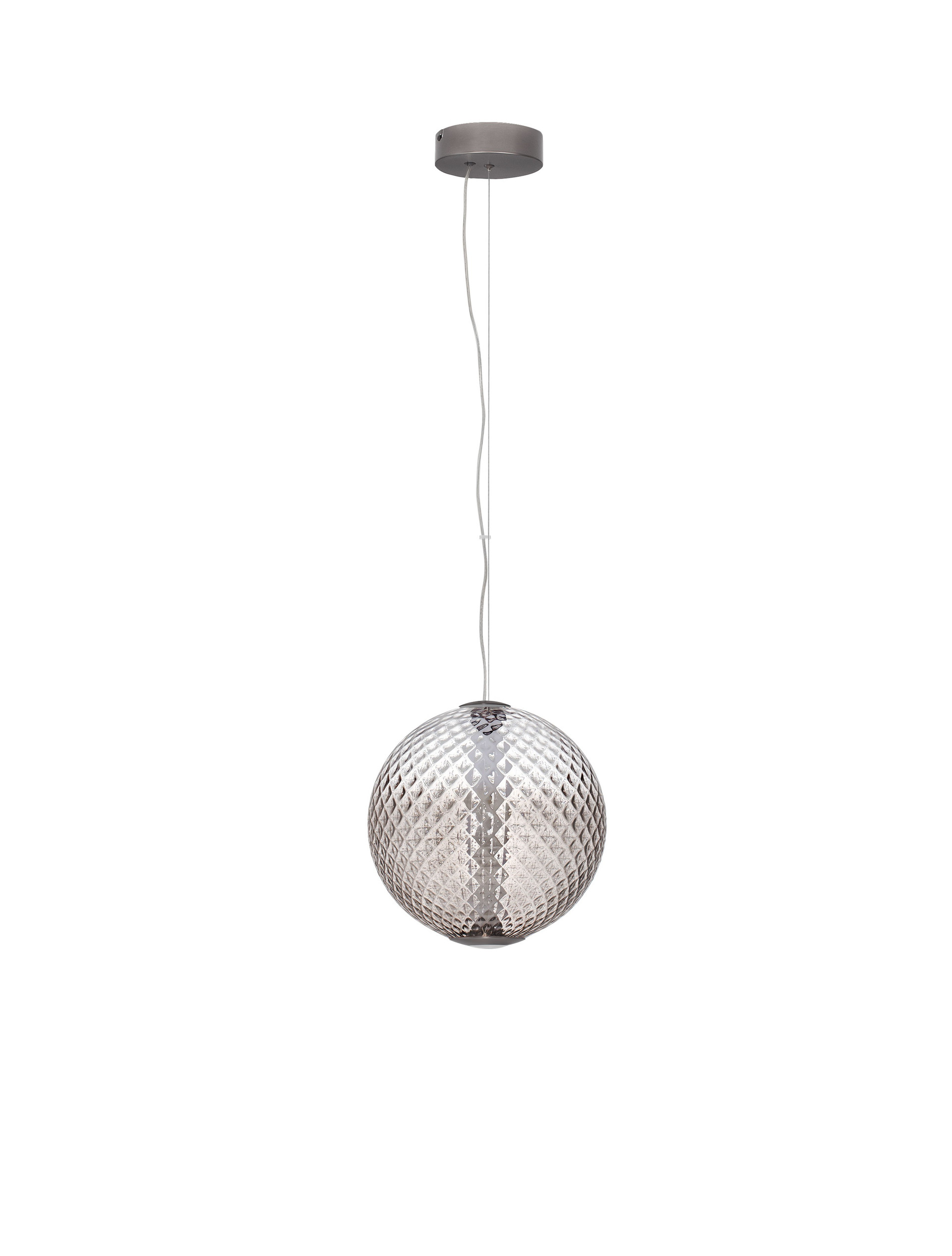 AORA | H 235 D 30 cm | 20 W | 3000 K | 1100 lm | IP20 | Grau | Glas/Metall