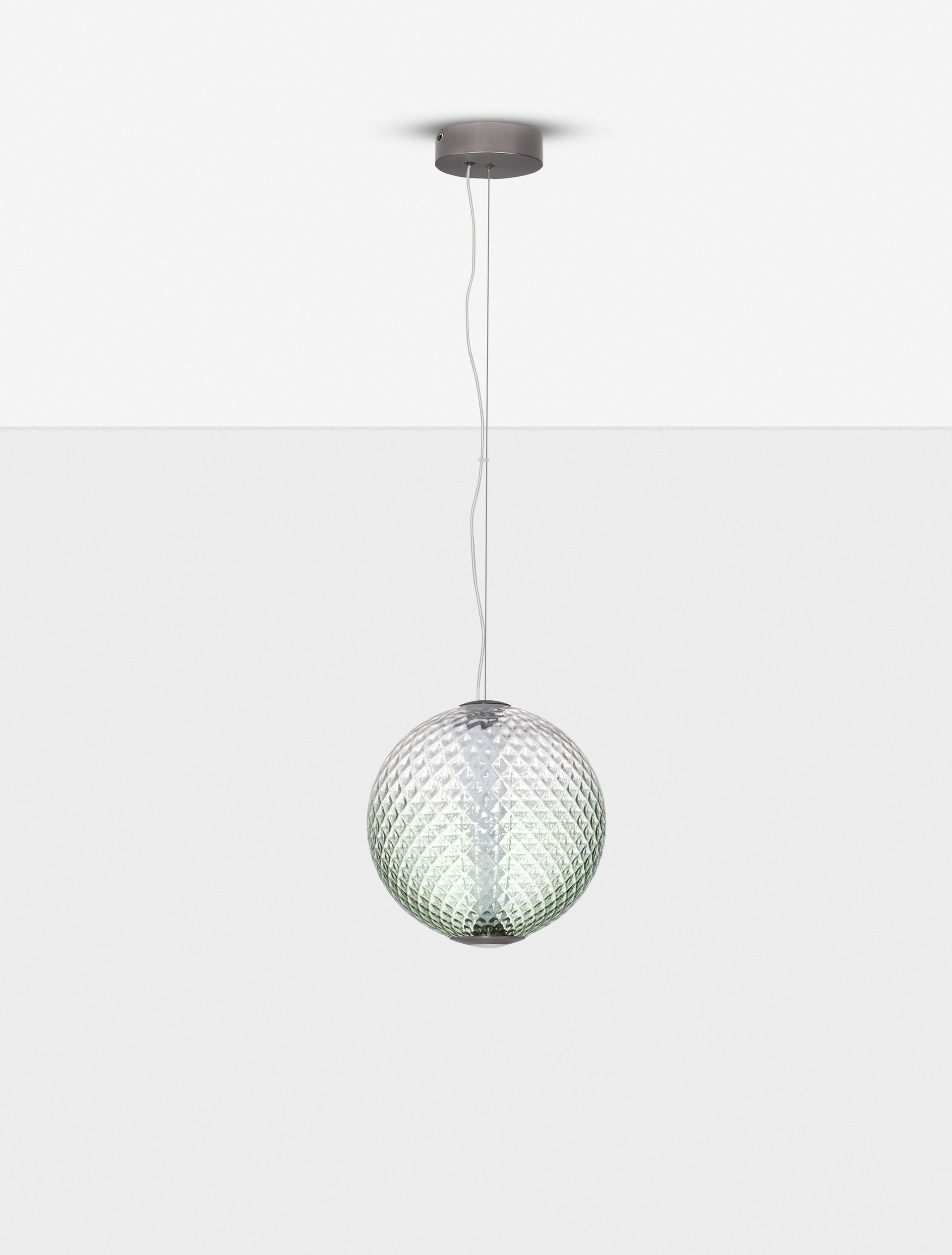 AORA | H 235 D 30 cm | 20 W | 3000 K | 1100 lm | IP20 | Gray | Glass/Metal