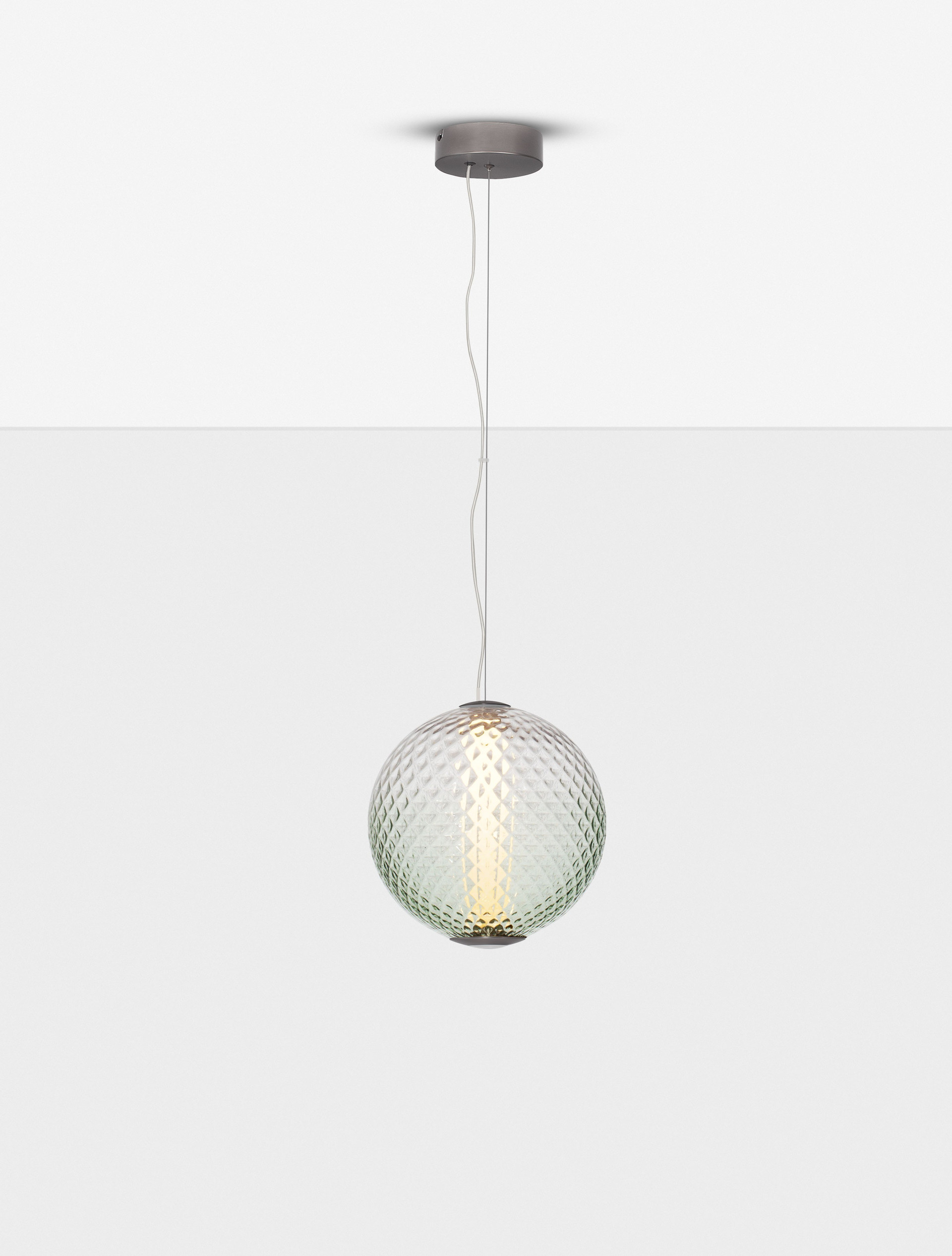 AORA | H 235 D 30 cm | 20 W | 3000 K | 1100 lm | IP20 | Gray | Glass/Metal