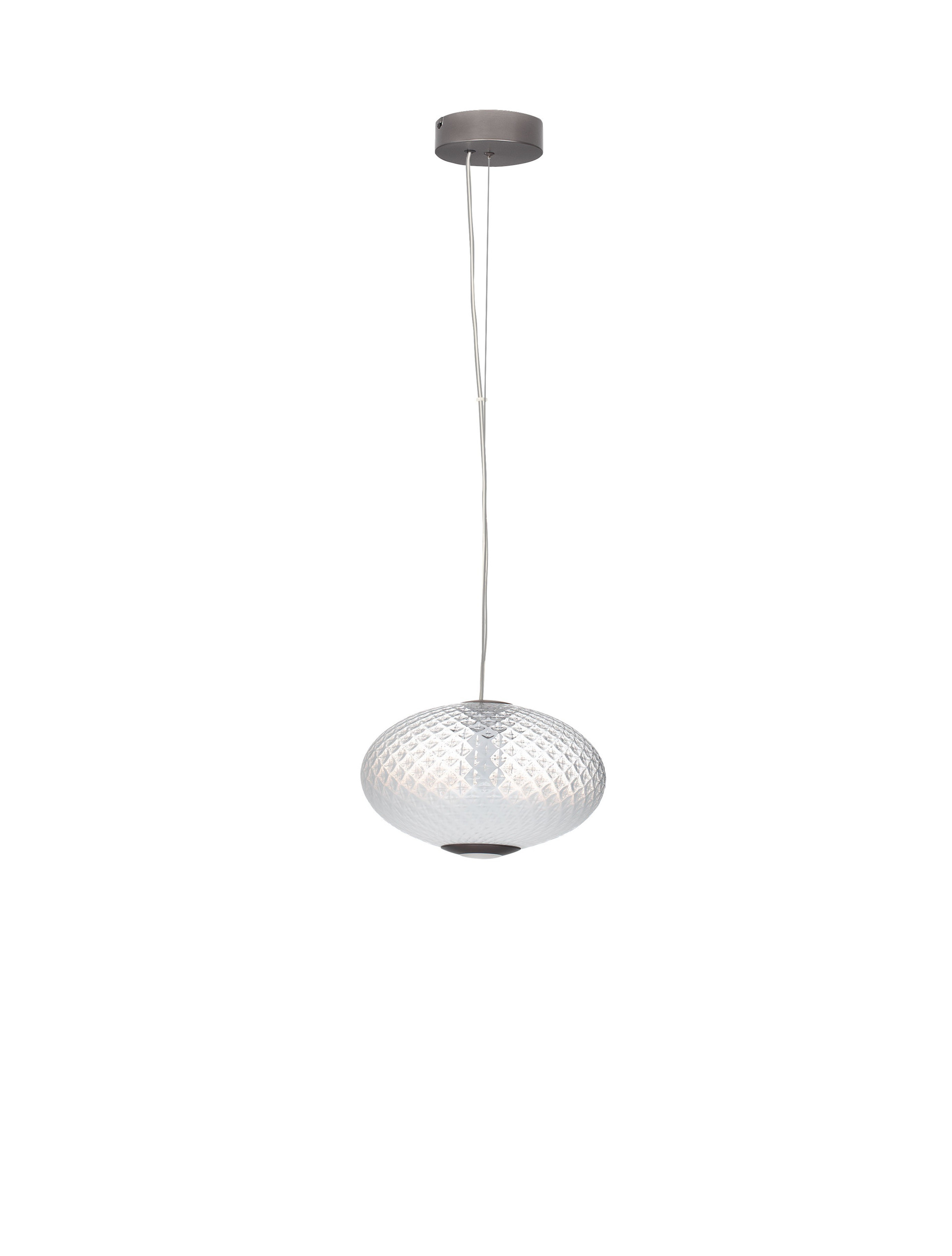 AORA | H 224 D 30 cm | 12 W | 3000 K | 660 lm | IP20 | Gray | Glass/Metal