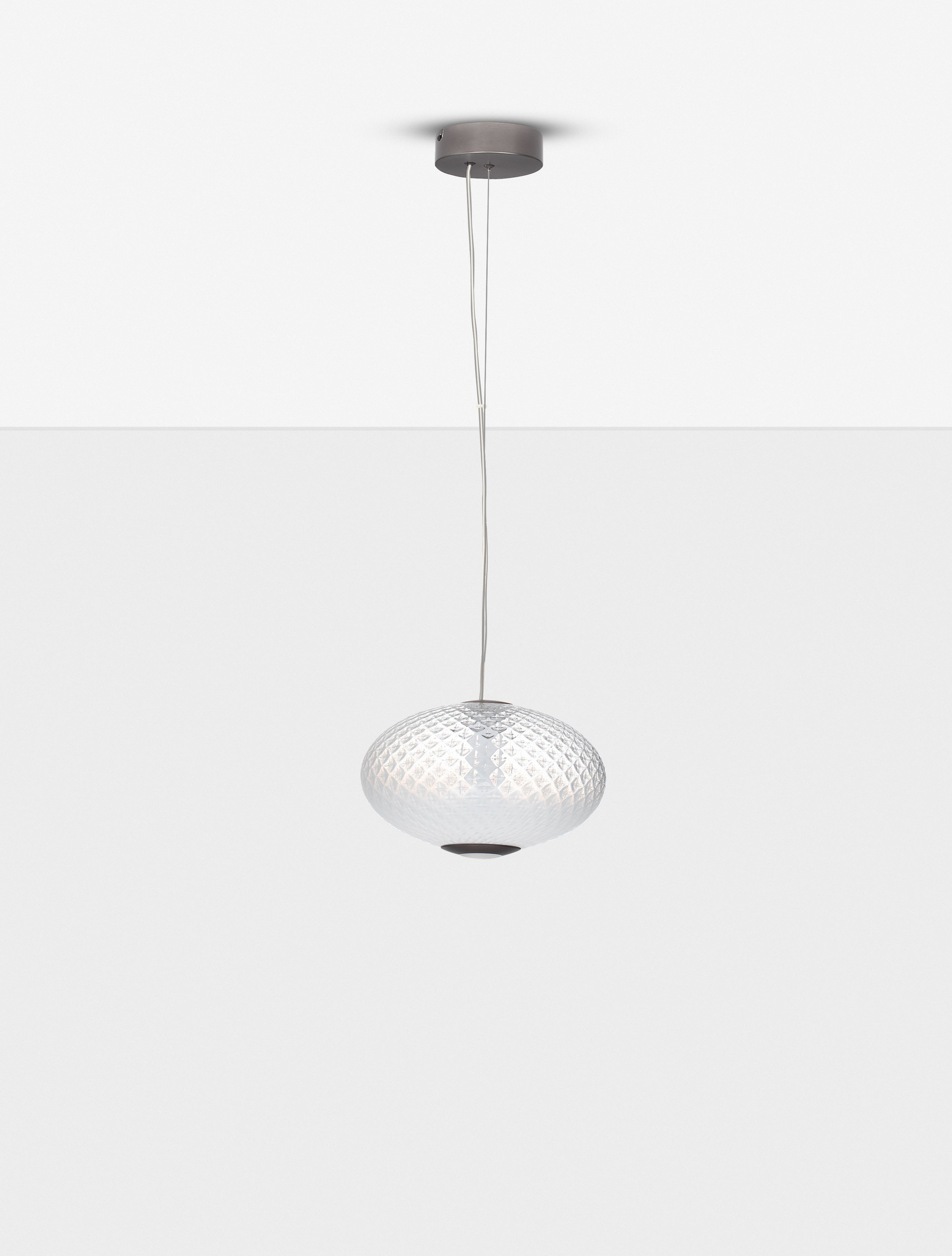 AORA | H 224 D 30 cm | 12 W | 3000 K | 660 lm | IP20 | Gray | Glass/Metal