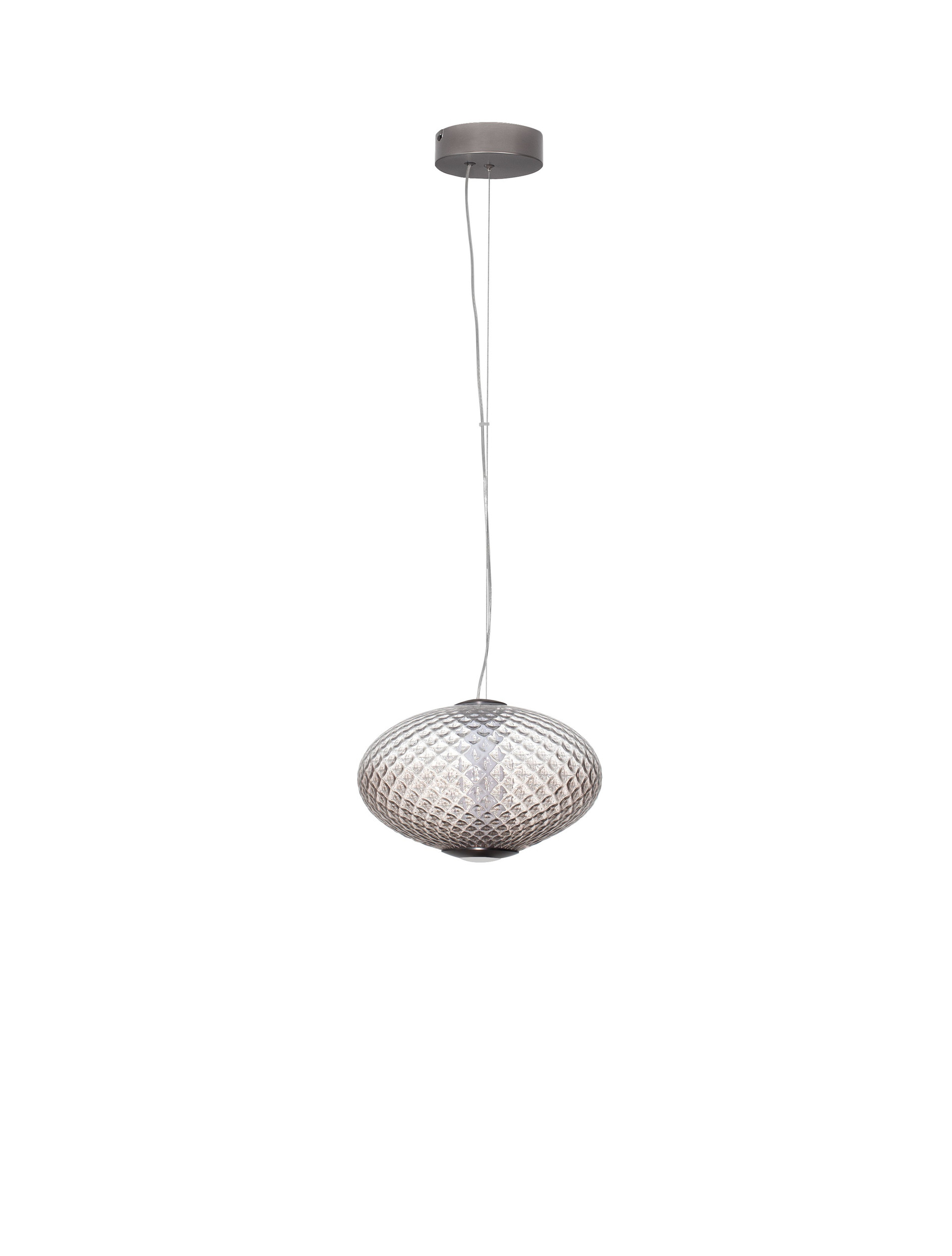 AORA | H 224 D 30 cm | 12 W | 3000 K | 660 lm | IP20 | Gray | Glass/Metal