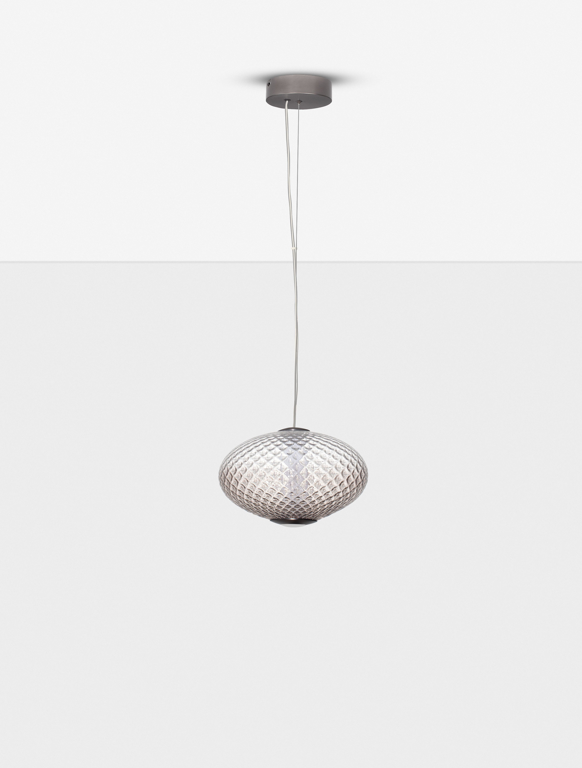 AORA | H 224 D 30 cm | 12 W | 3000 K | 660 lm | IP20 | Gray | Glass/Metal
