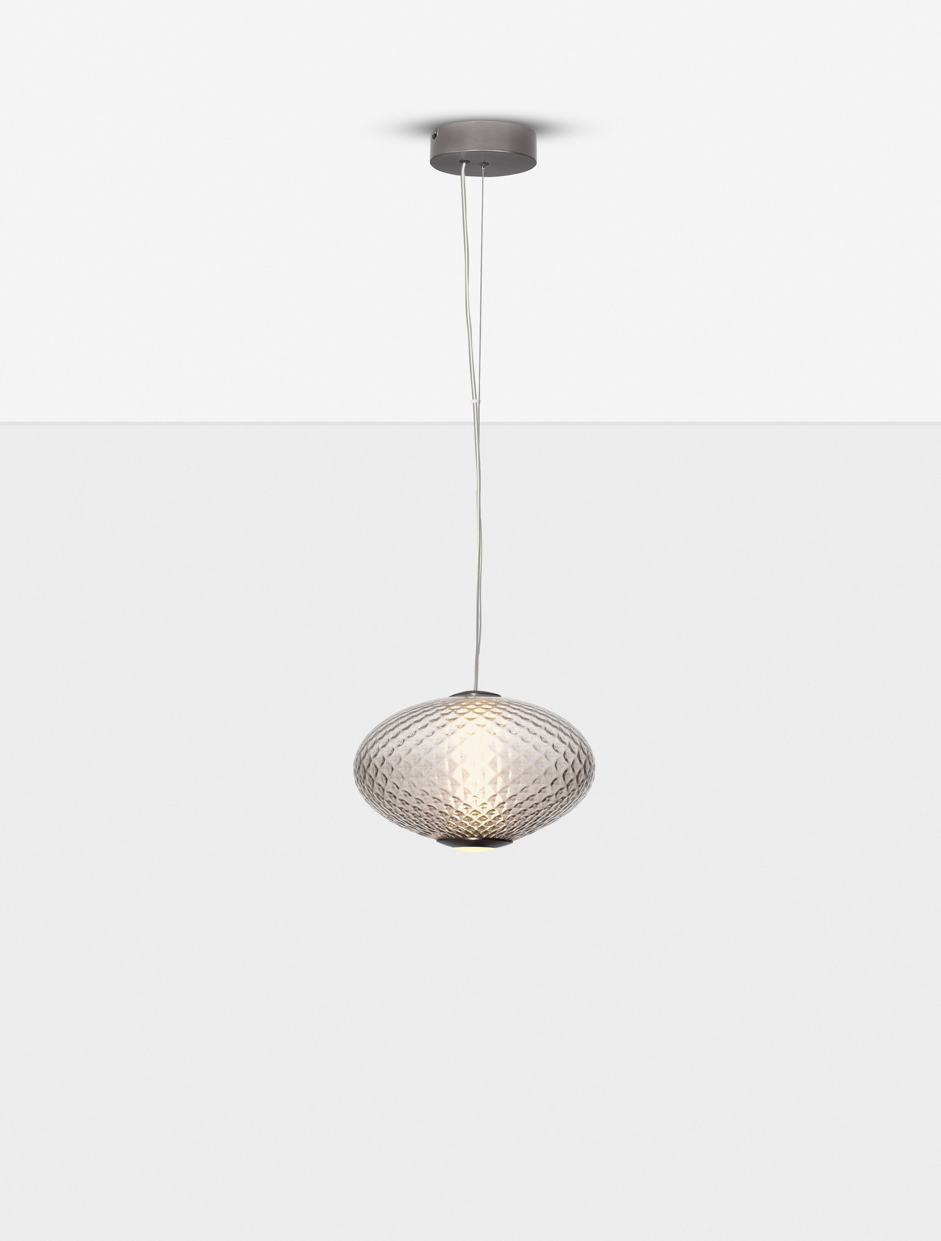 AORA | H 224 D 30 cm | 12 W | 3000 K | 660 lm | IP20 | Gray | Glass/Metal
