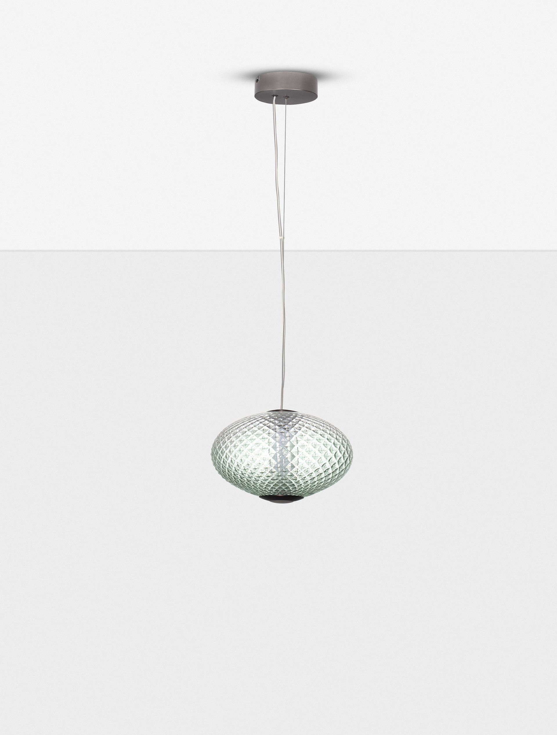 AORA | H 224 D 30 cm | 12 W | 3000 K | 660 lm | IP20 | Gray | Glass/Metal