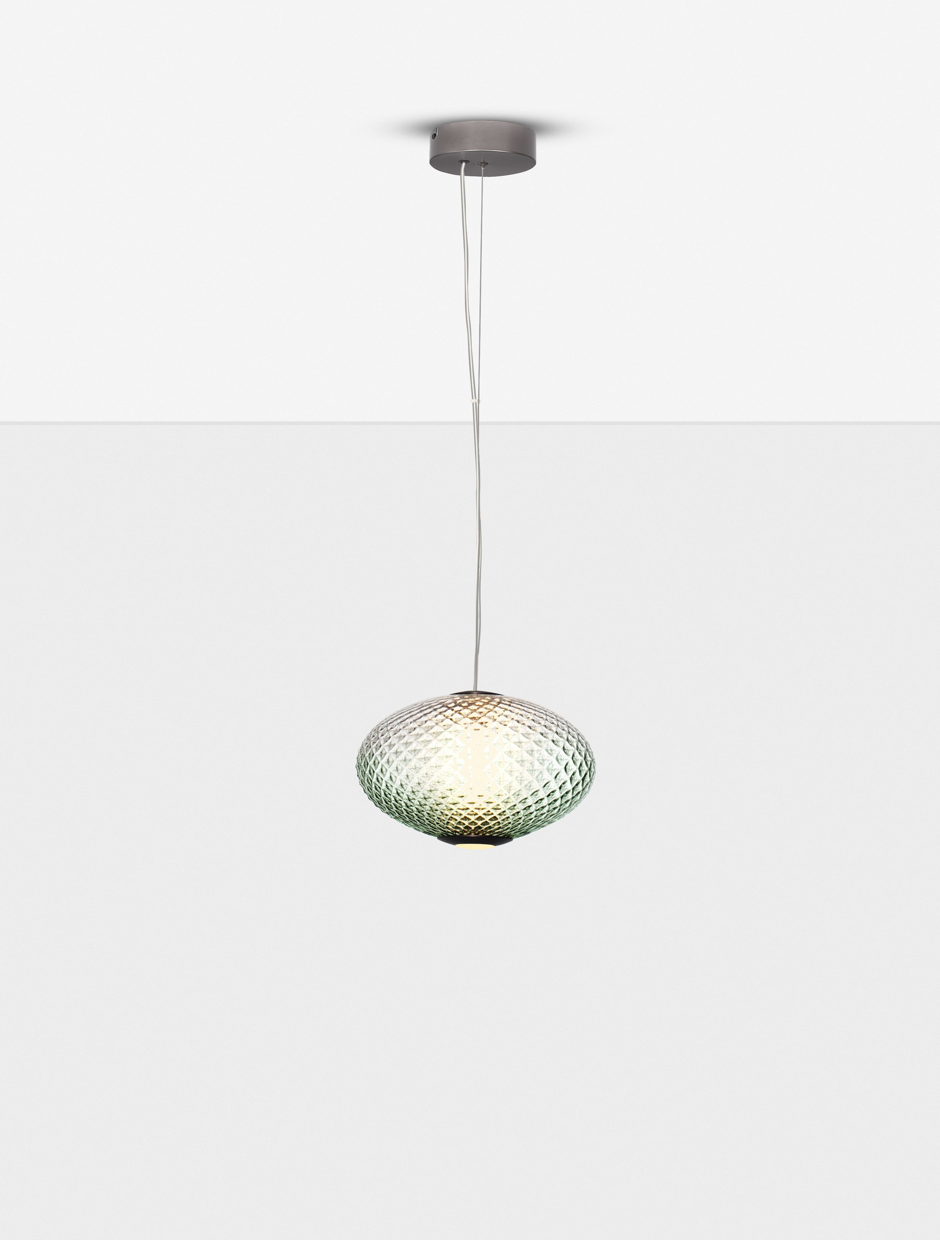 AORA | H 224 D 30 cm | 12 W | 3000 K | 660 lm | IP20 | Gray | Glass/Metal