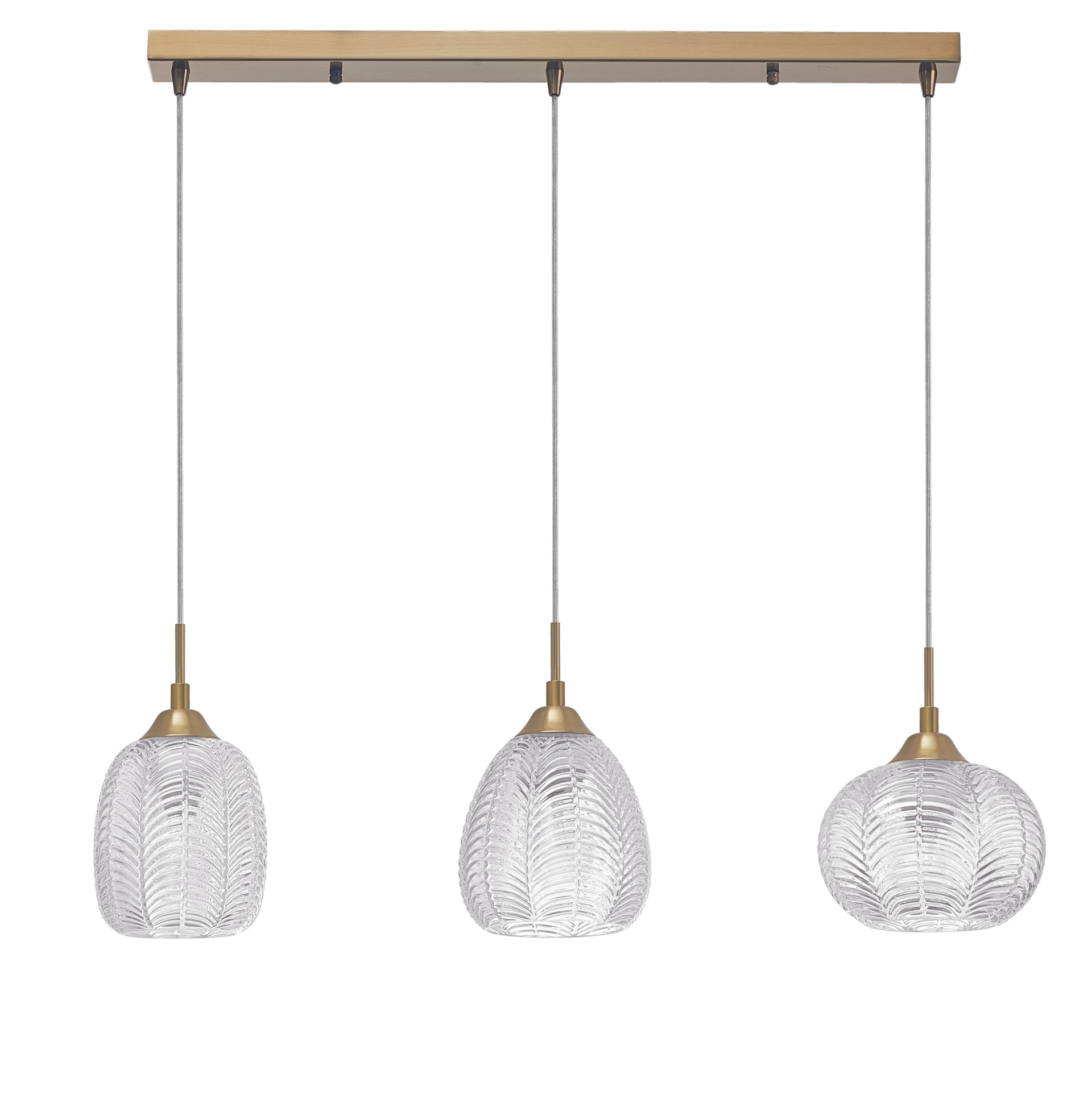 VARIO | L 76 W 18 H 120 cm | 36 W | IP20 | Gold/Clear | Glass/Metal