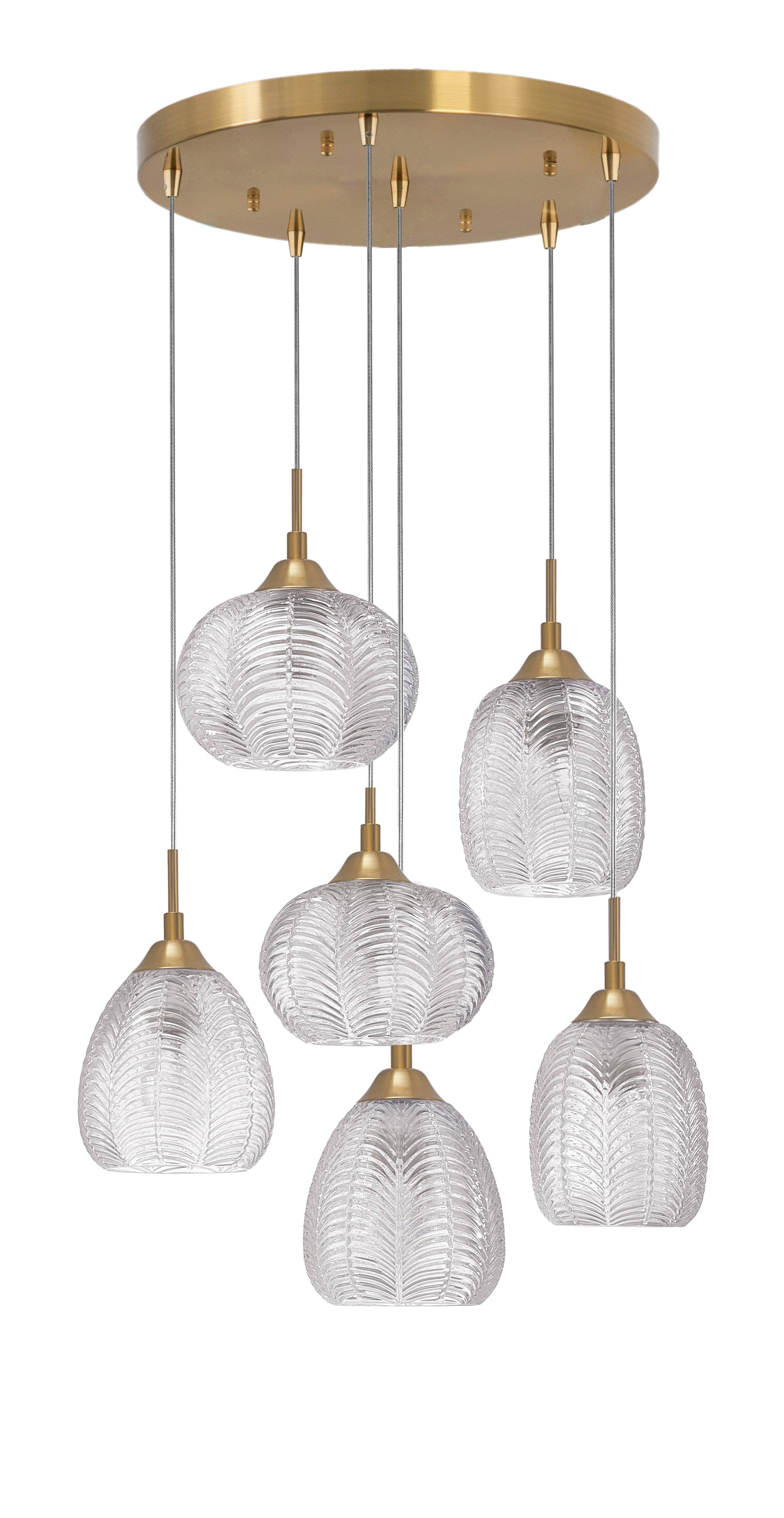 VARIO | H 120 D 53 cm | 72 W | IP20 | Gold/Clear | Glass/Metal