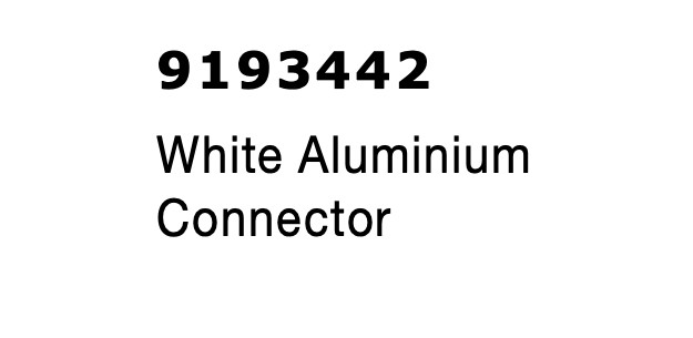Connector | IP20 | White | Aluminum