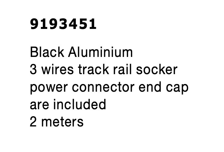 TRACK | IP20 | Black | Aluminum