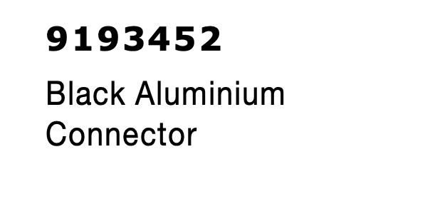 Connector | IP20 | Black | Aluminum