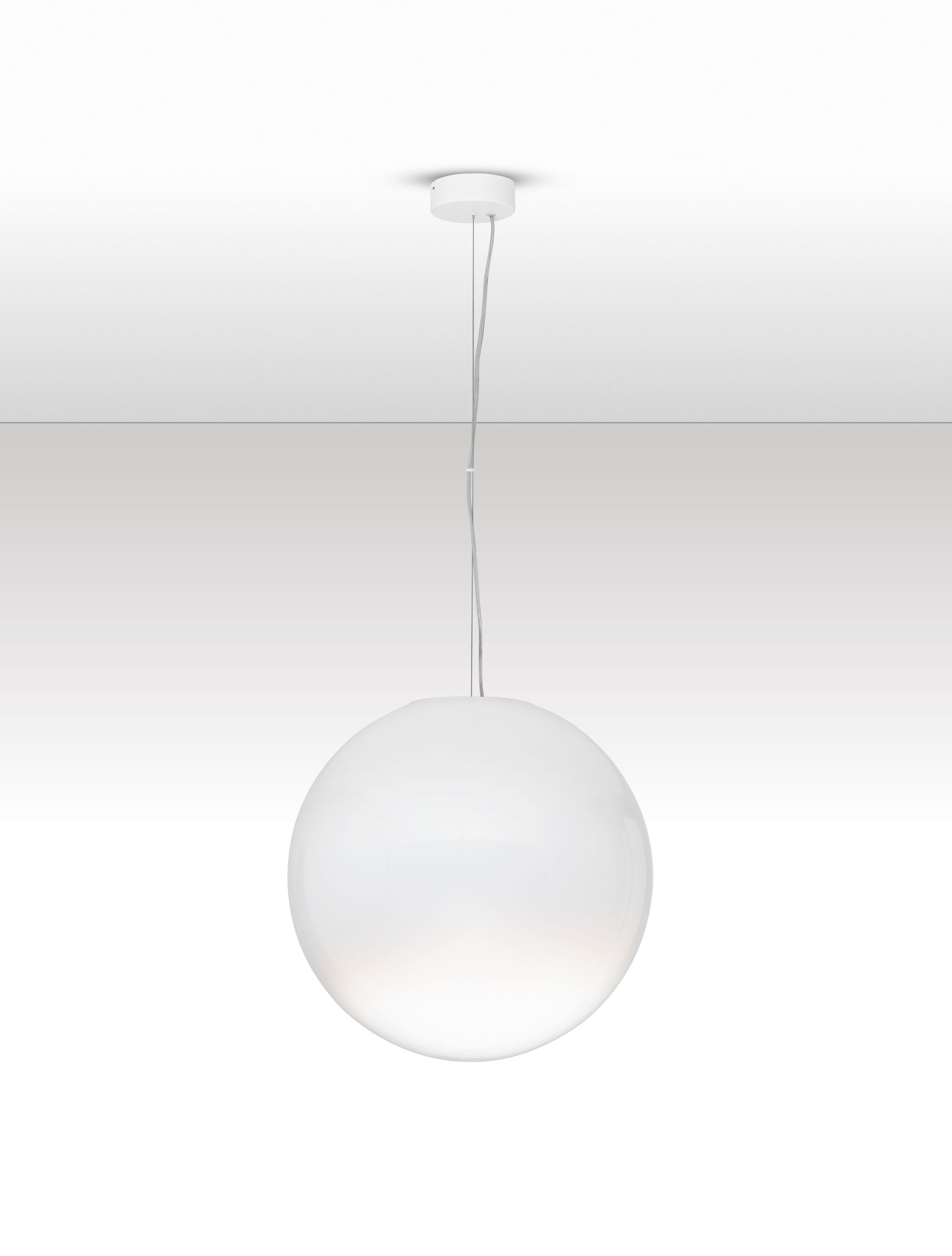 BOLITA | H 253 D 50 cm | 15 W | 3000 K | 900 lm | IP20 | White | Glass/Metal