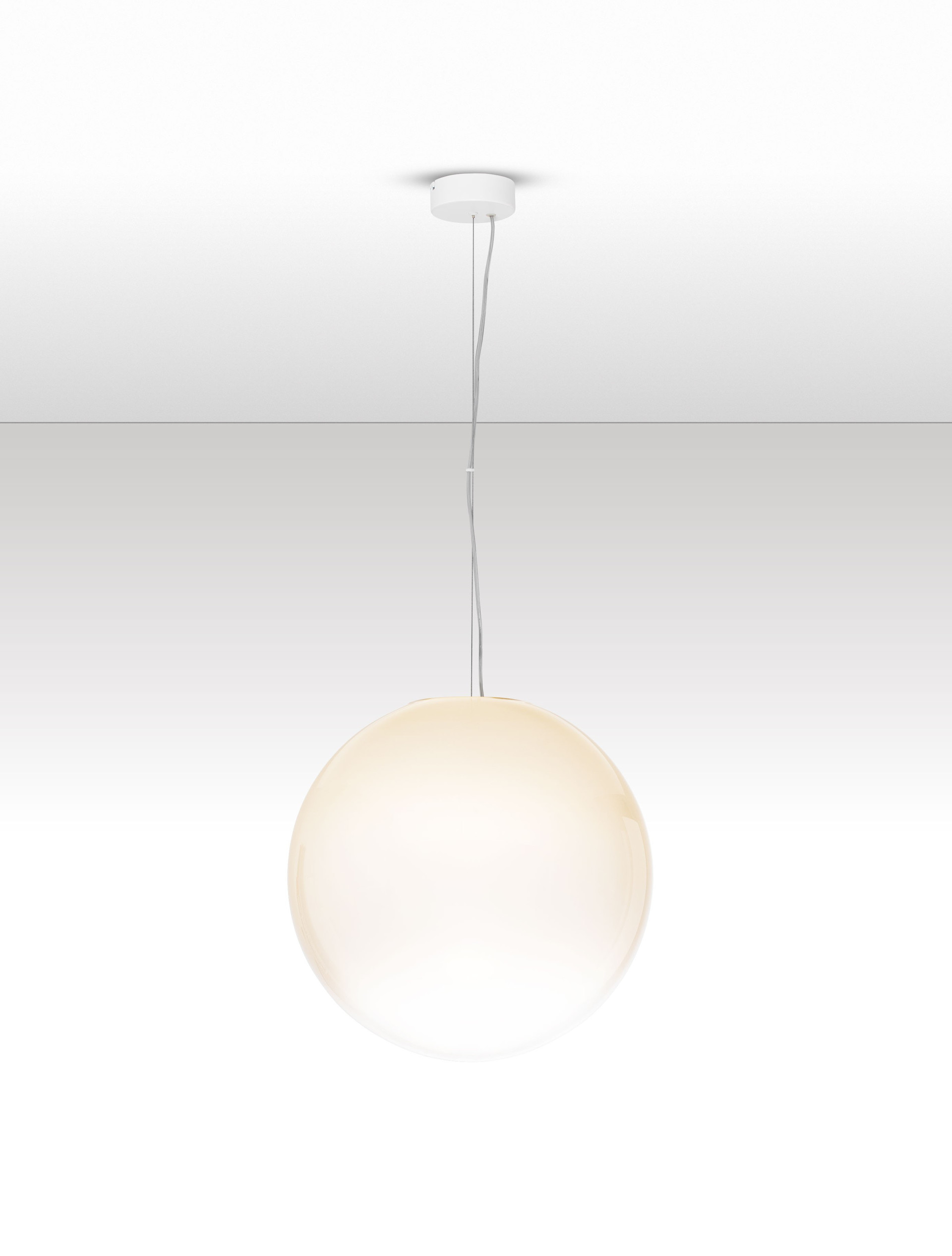 BOLITA | H 253 D 50 cm | 15 W | 3000 K | 900 lm | IP20 | White | Glass/Metal