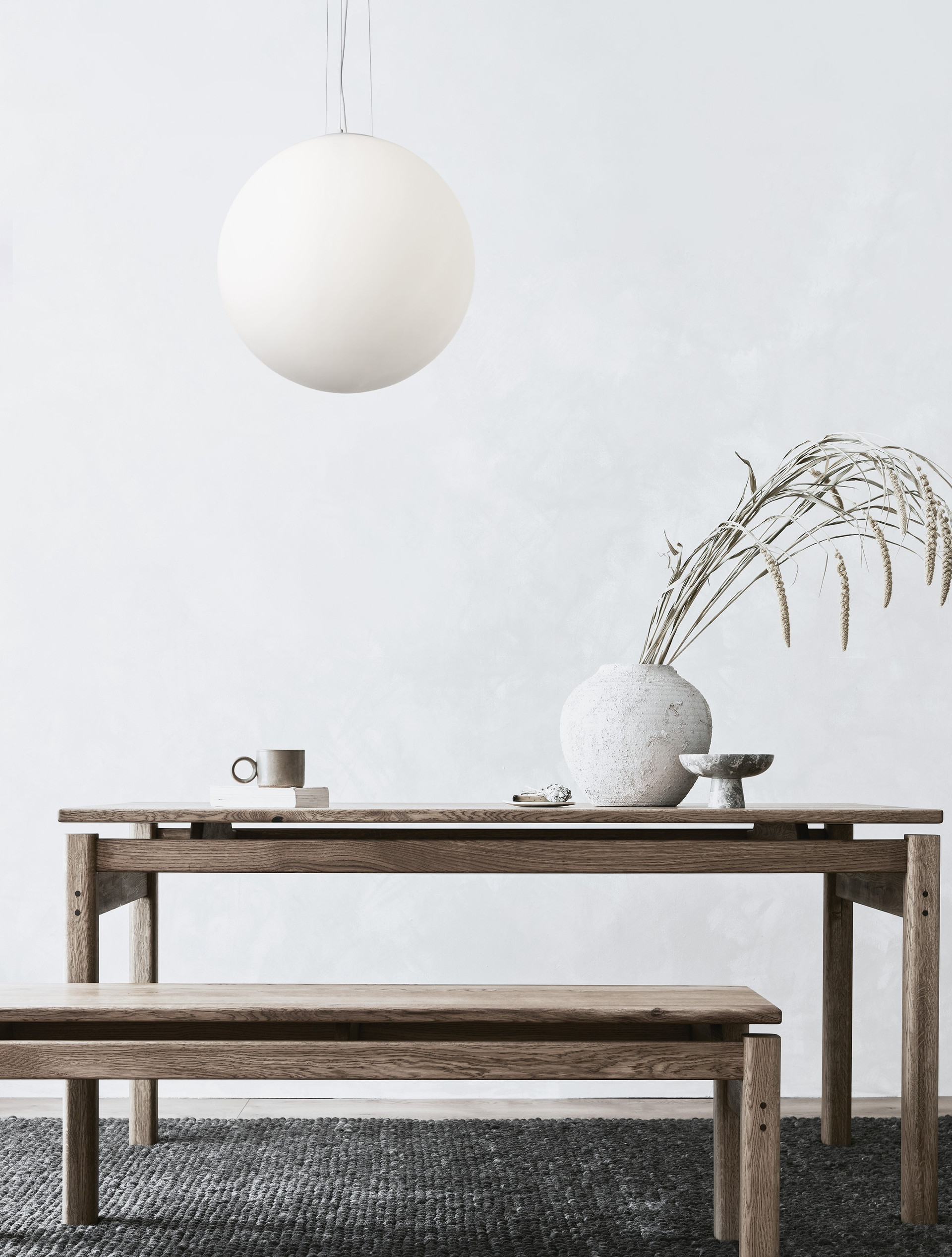 NEVOSO | H 130 D 50 cm | 12 W | IP20 | White | Glass/Metal