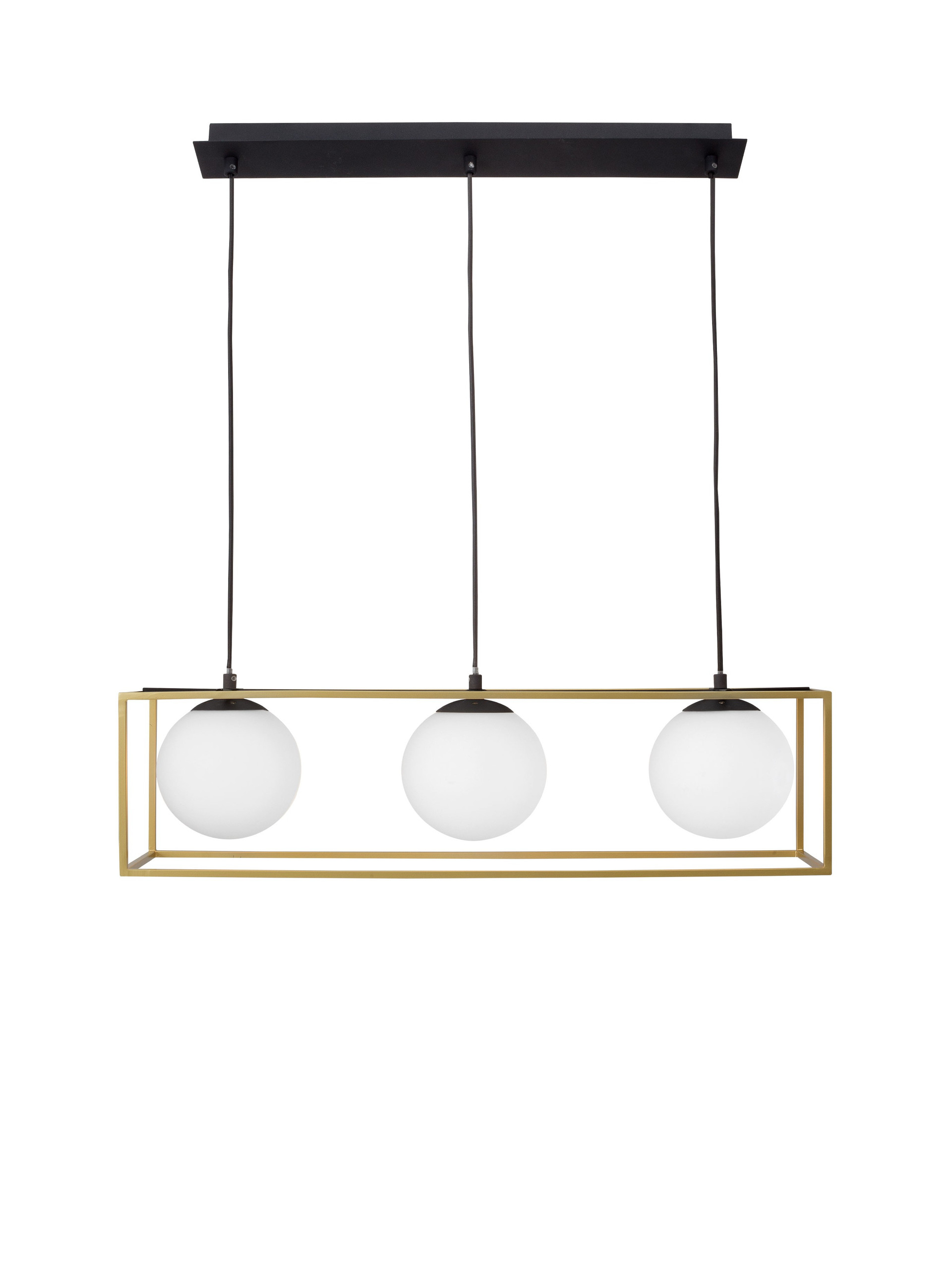 JULIET | L 70 W 18 H 120 cm | 15 W | IP20 | Black/White/Brass | Glass/Metal