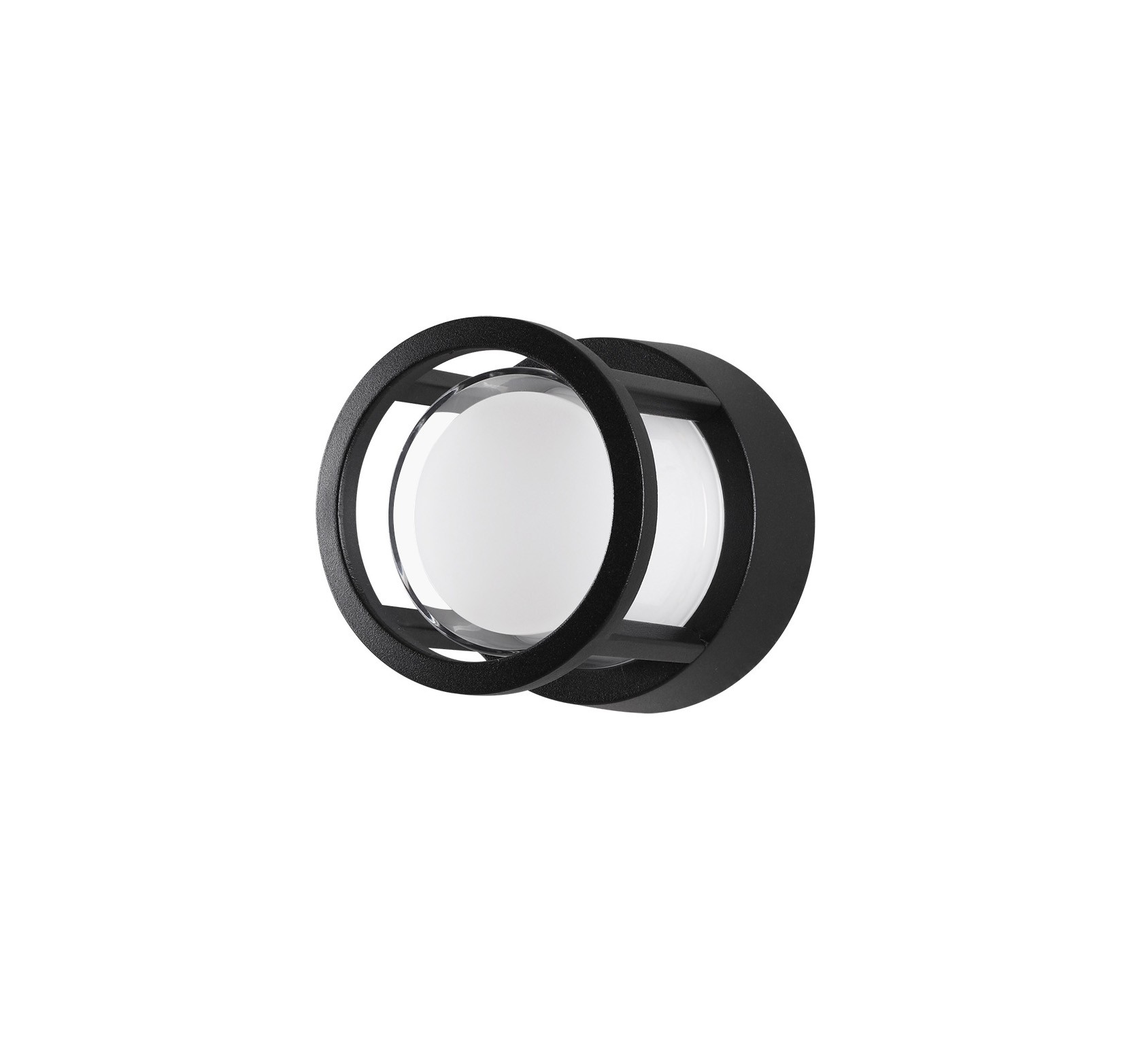 AGOSTO | W 11 D 11 cm | 6 W | 3000 K | 420 lm | IP54 | Black | Aluminum
