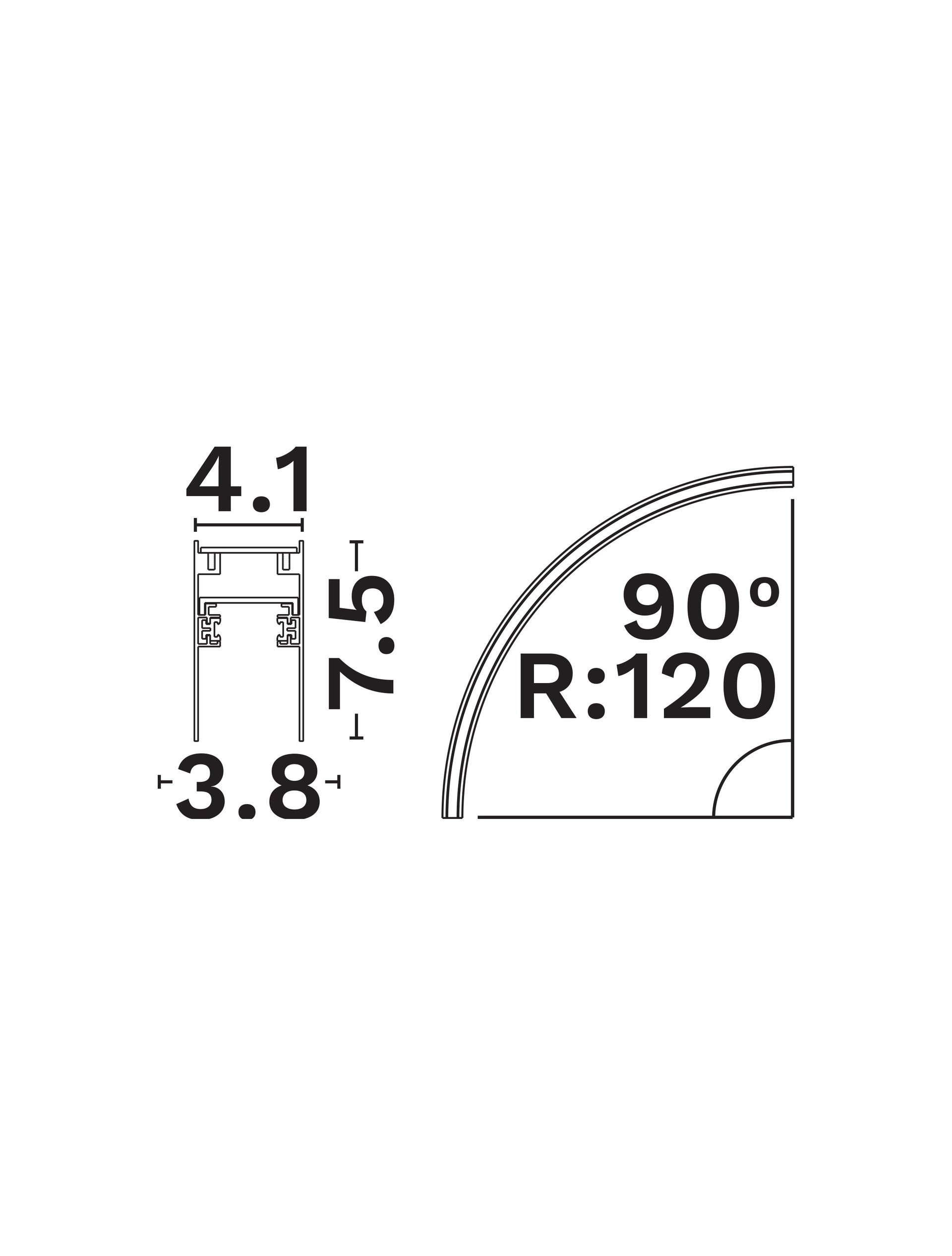 Buxton Magnetic-Curve Track 72o R 115 thumbnail