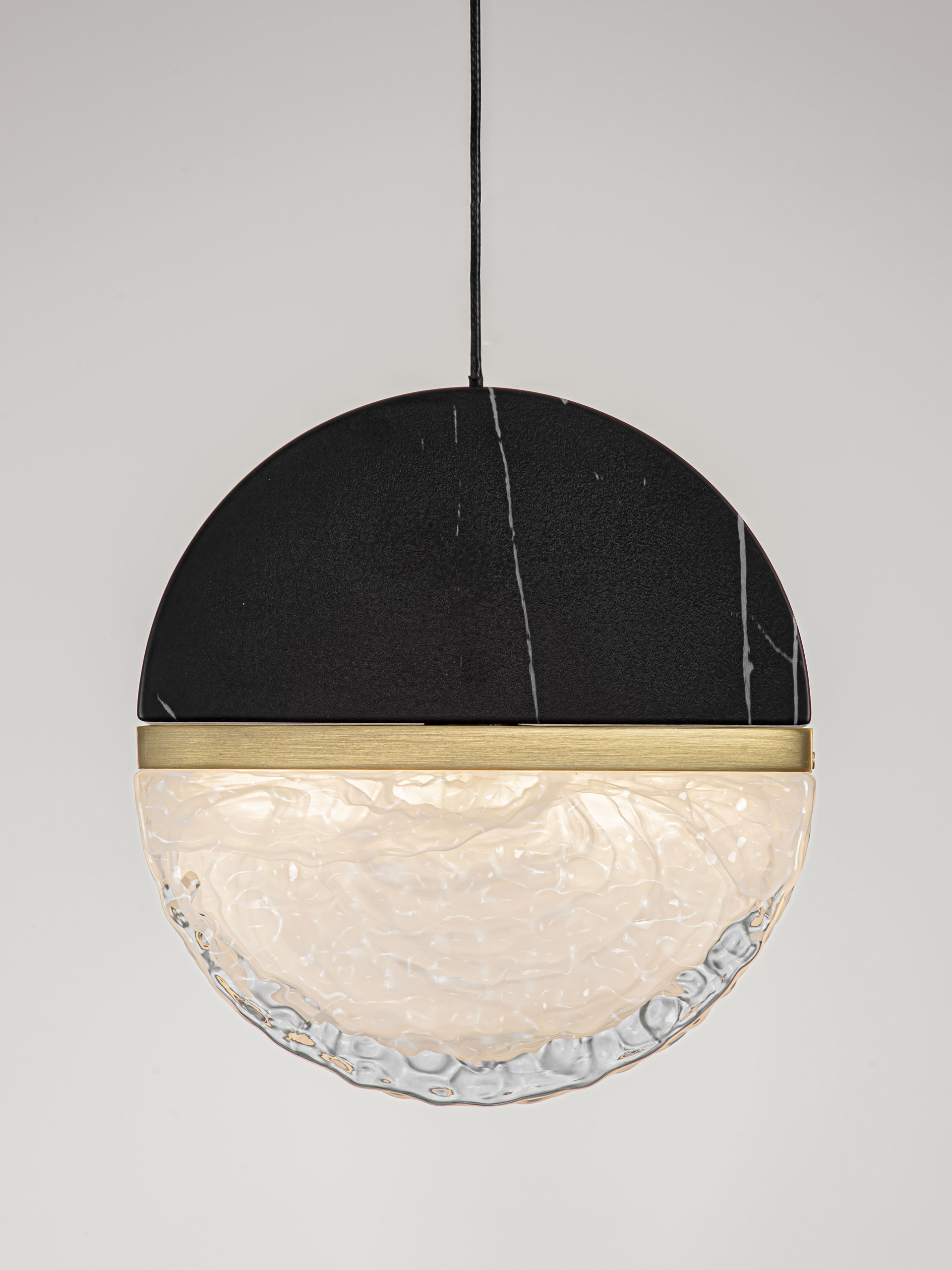 DORIN | H 200 D 16 cm | 7 W | 2700 K | 408 lm | IP20 | Black/White/Gold | Glass/Aluminum/Metal/Artificial Marble