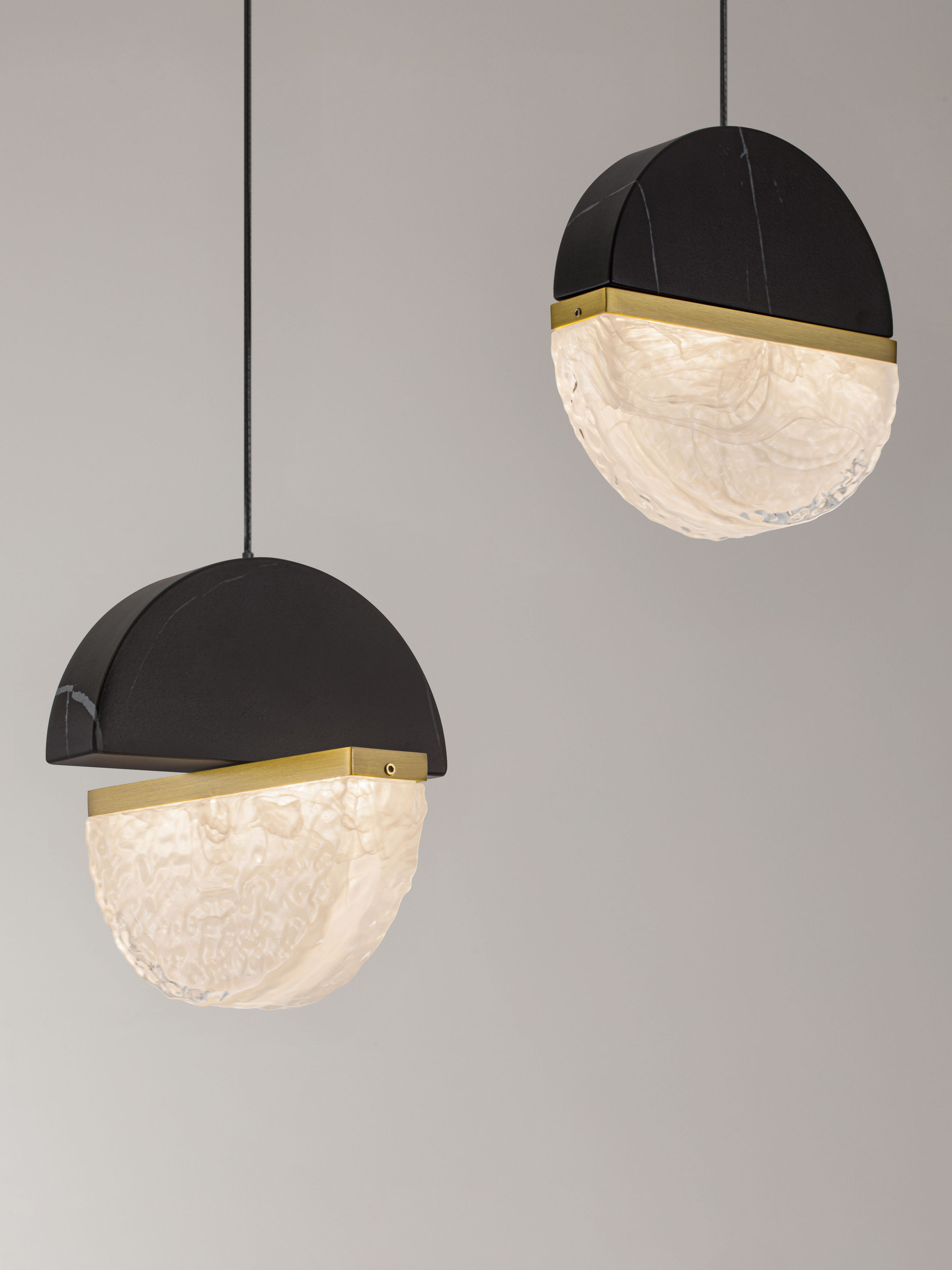 DORIN | L 104 W 16 H 150 cm | 30 W | 2700 K | 2168 lm | IP20 | Black/White/Gold | Glass/Aluminum/Metal/Artificial Marble
