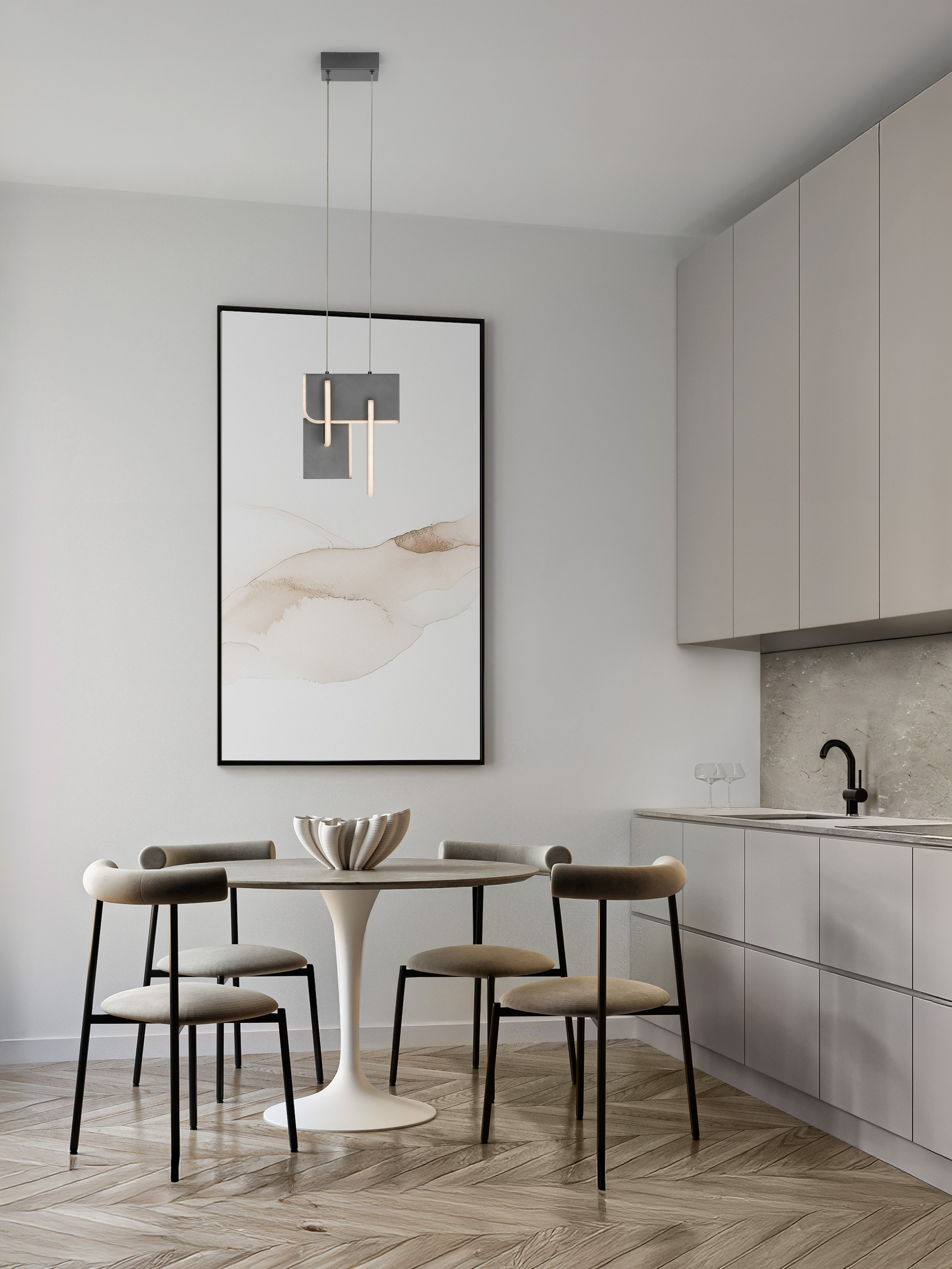 TOTEM | L 24.6 W 25.3 H 200 cm | 20 W | 3000 K | 796 lm | IP20 | Anthracite | Metal/Acrylic