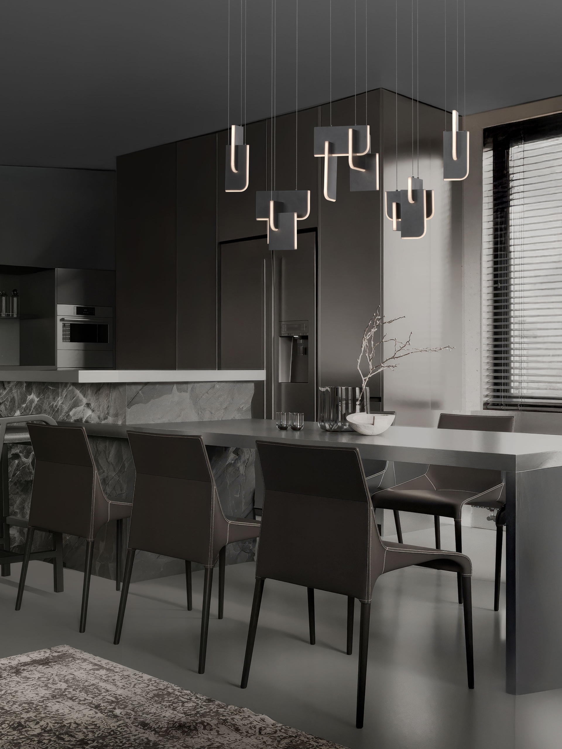 TOTEM | L 120 W 25 H 150 cm | 20 W | 2700 K | 2381 lm | IP20 | Anthracite | Metal/Acrylic