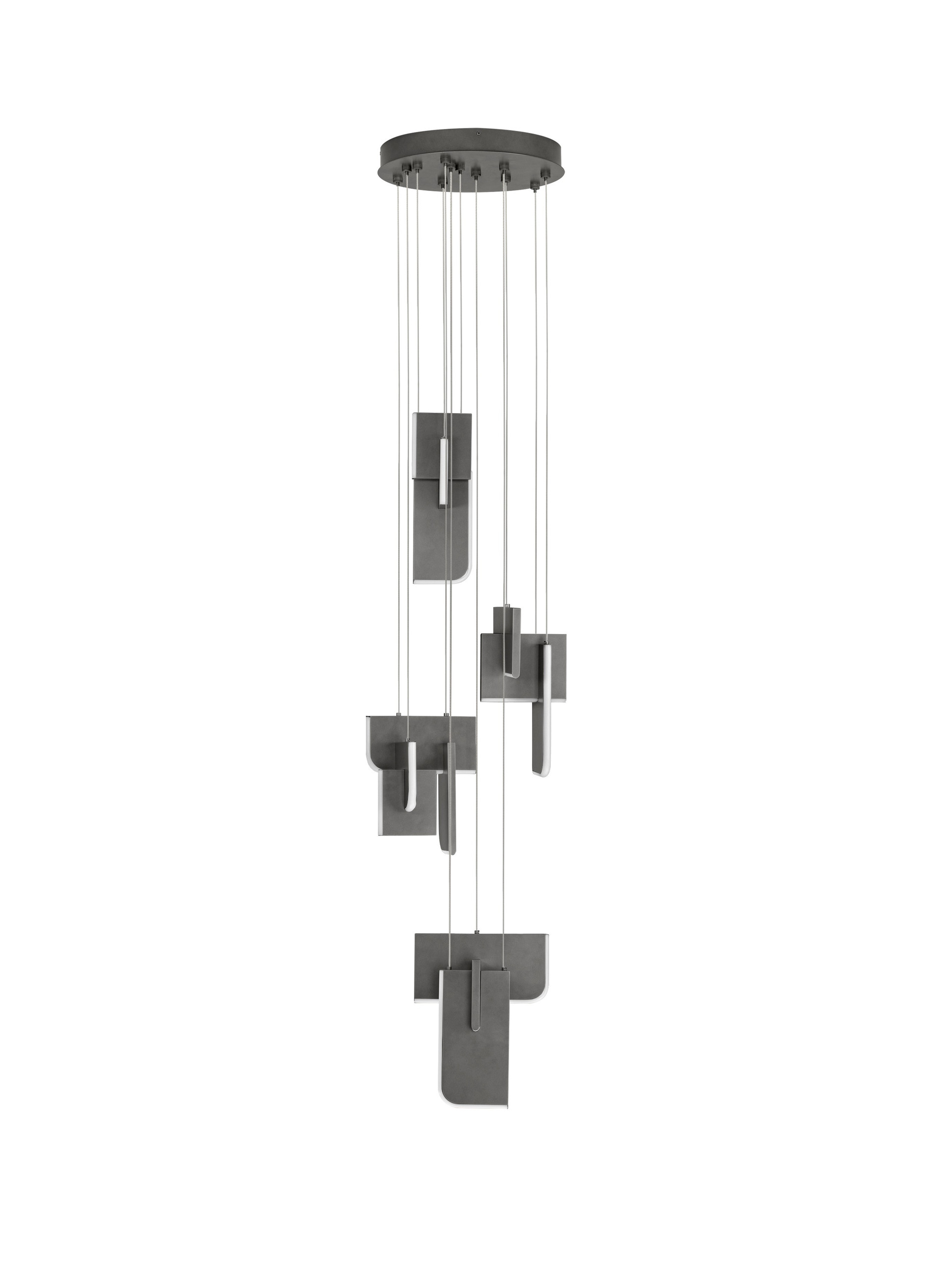 TOTEM | H 200 D 35 cm | 52 W | 3000 K | 2002 lm | IP20 | Anthracite | Metal/Acrylic