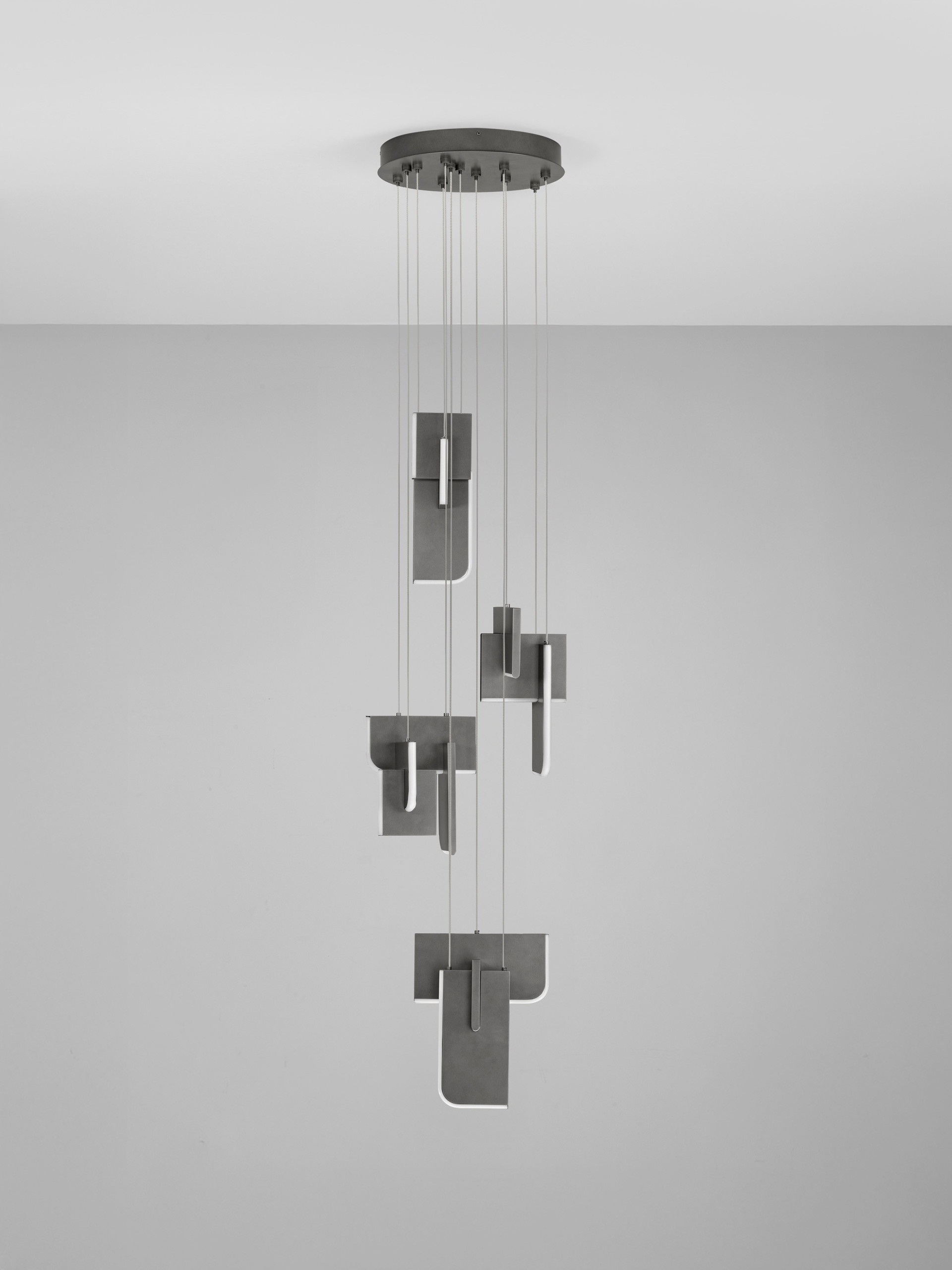 TOTEM | H 200 D 35 cm | 52 W | 2700 K | 2002 lm | IP20 | Anthracite | Metal/Acrylic