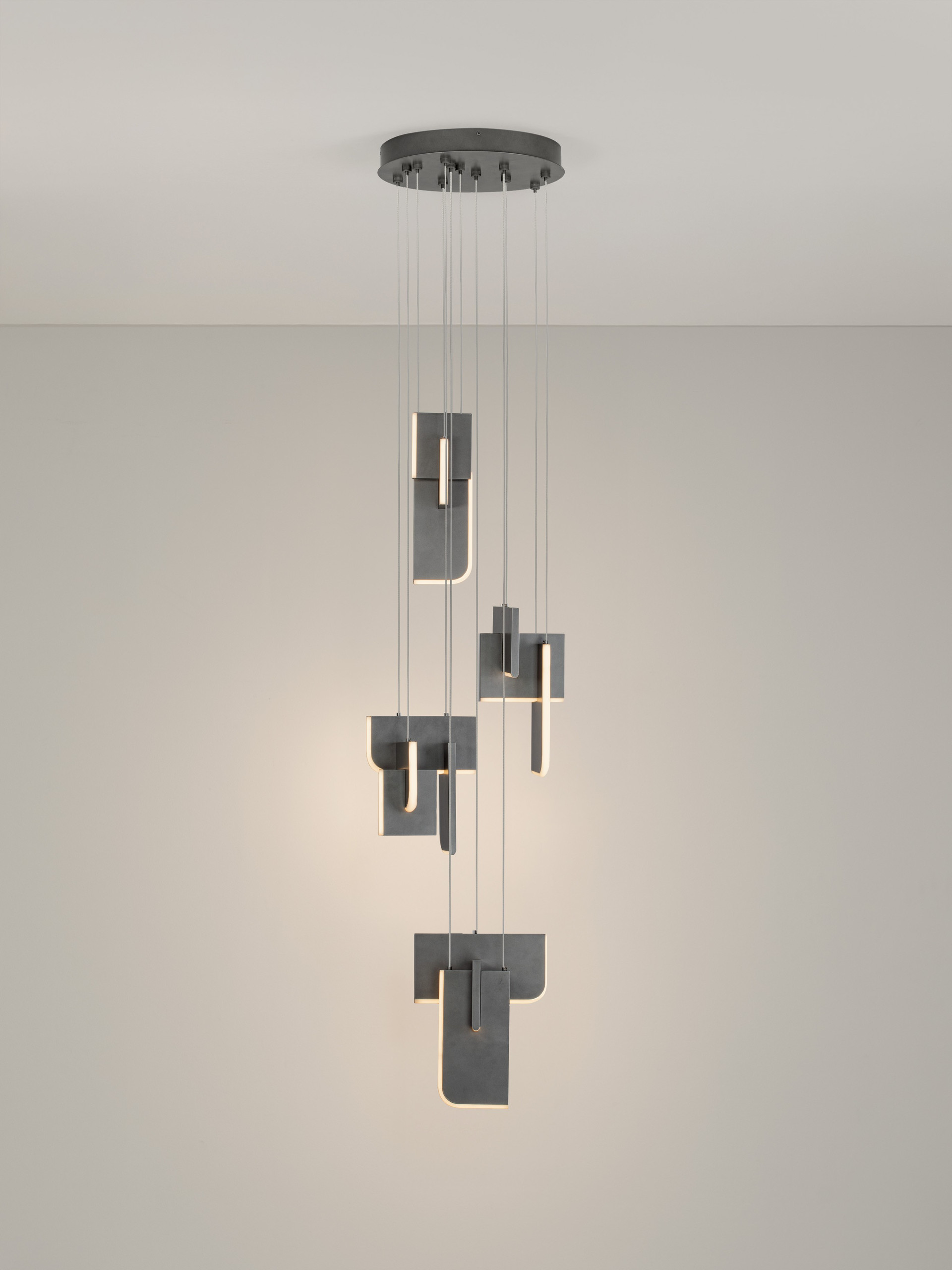 TOTEM | H 200 D 35 cm | 52 W | 2700 K | 2002 lm | IP20 | Anthracite | Metal/Acrylic