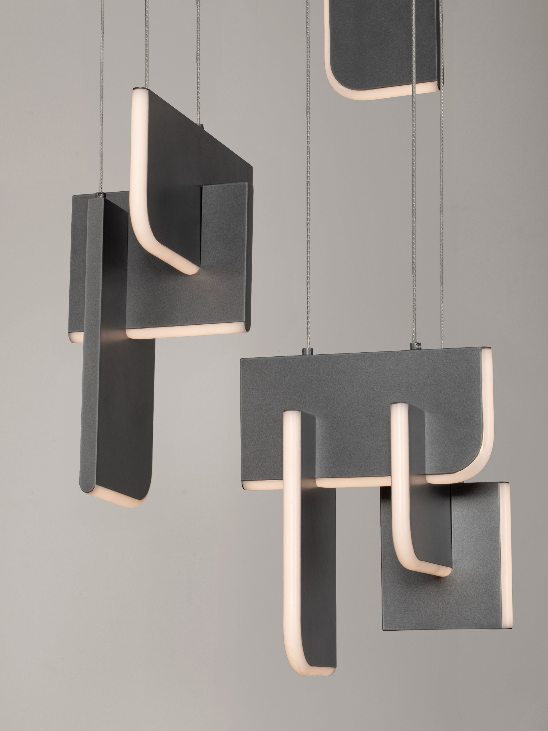 TOTEM | H 200 D 35 cm | 52 W | 2700 K | 2002 lm | IP20 | Anthracite | Metal/Acrylic