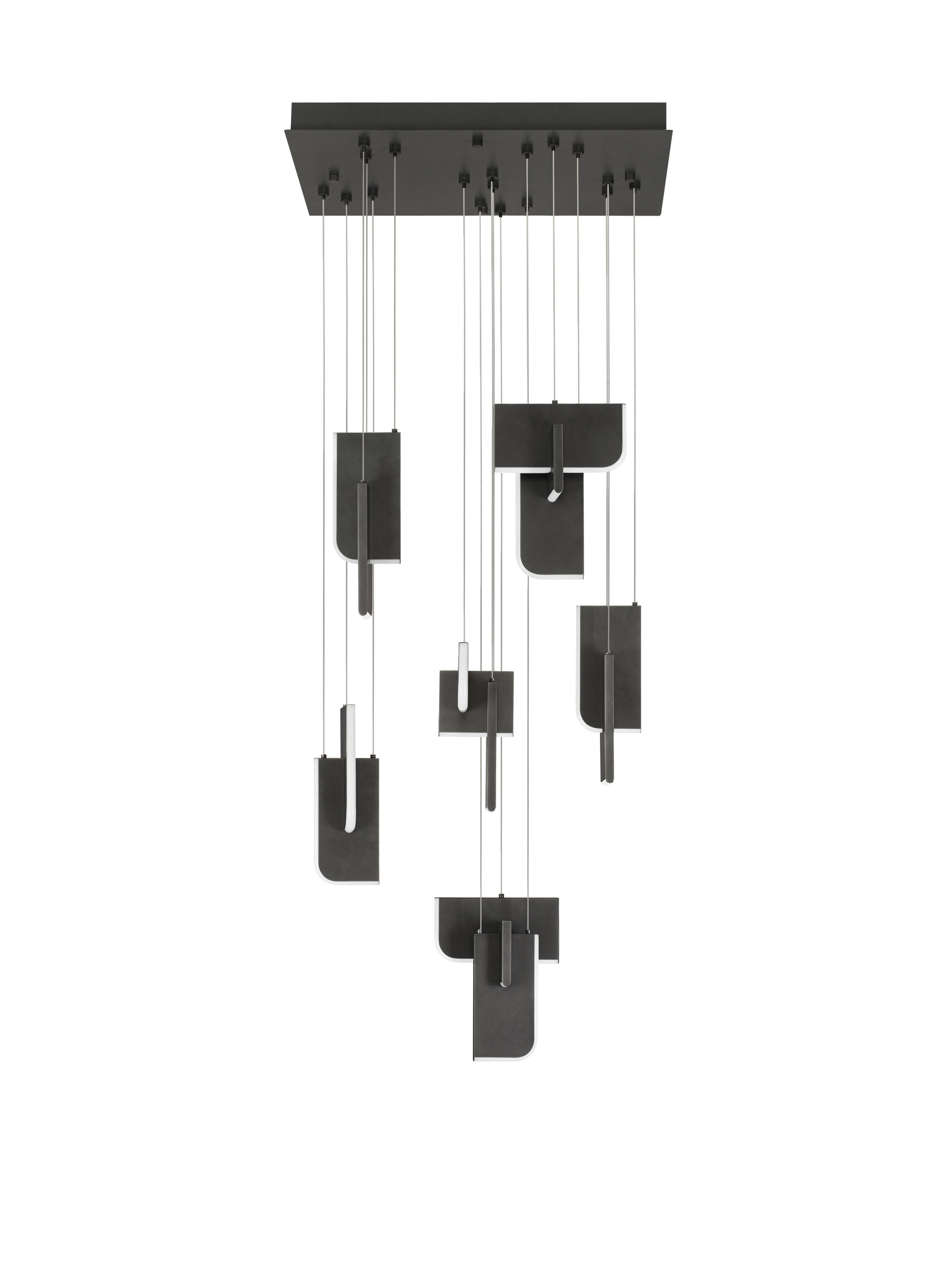 TOTEM | L 60 W 60 H 120 cm | 89 W | 3000 K | 1838 lm | IP20 | Anthracite | Metal/Acrylic