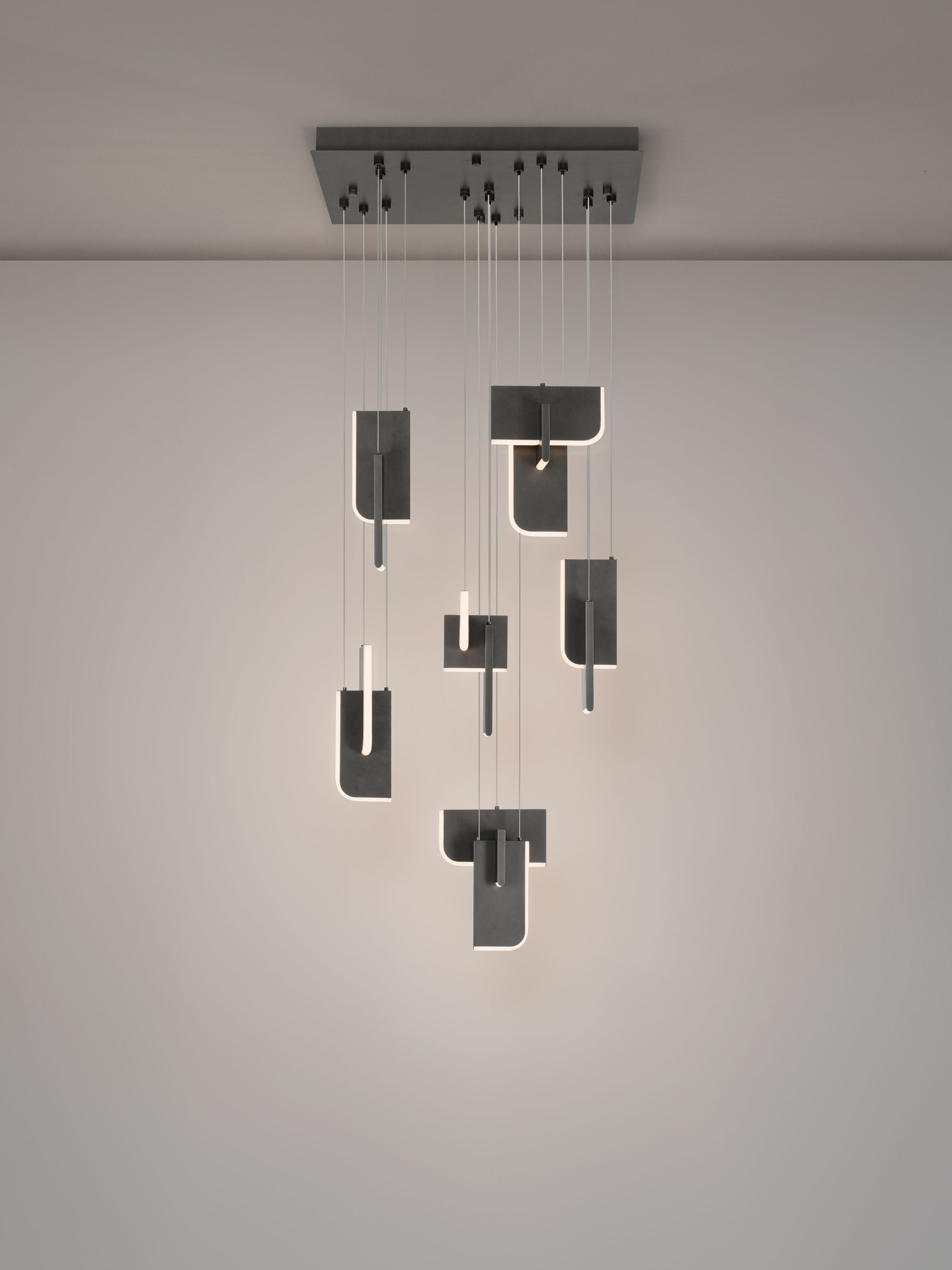 TOTEM | L 60 W 60 H 120 cm | 89 W | 3000 K | 1838 lm | IP20 | Anthracite | Metal/Acrylic