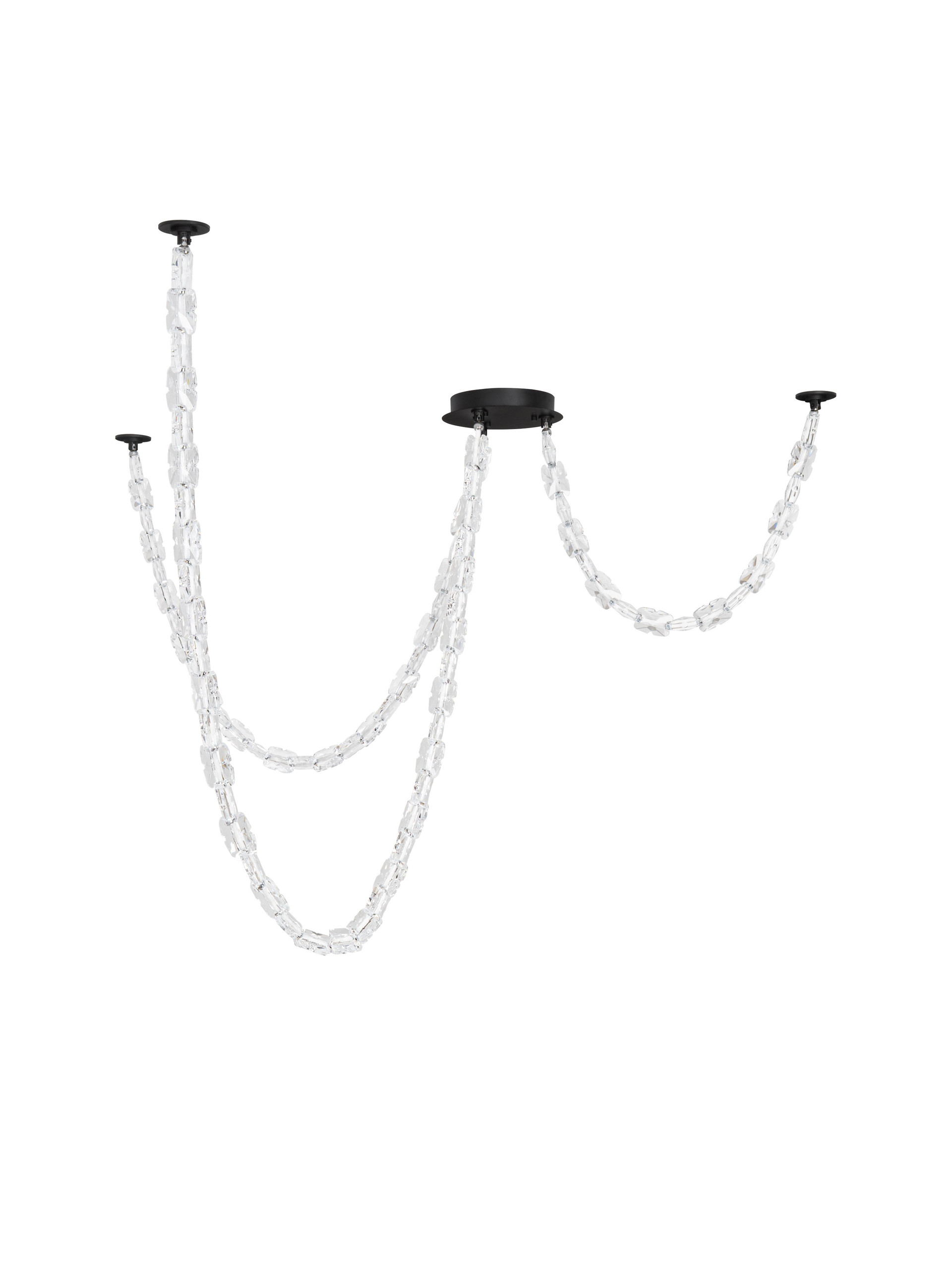 ALUME | L 315 W 209 H 136 cm | 103 W | 3000 K | 5502 lm | IP20 | Chrome/Clear | Metal/Acrylic