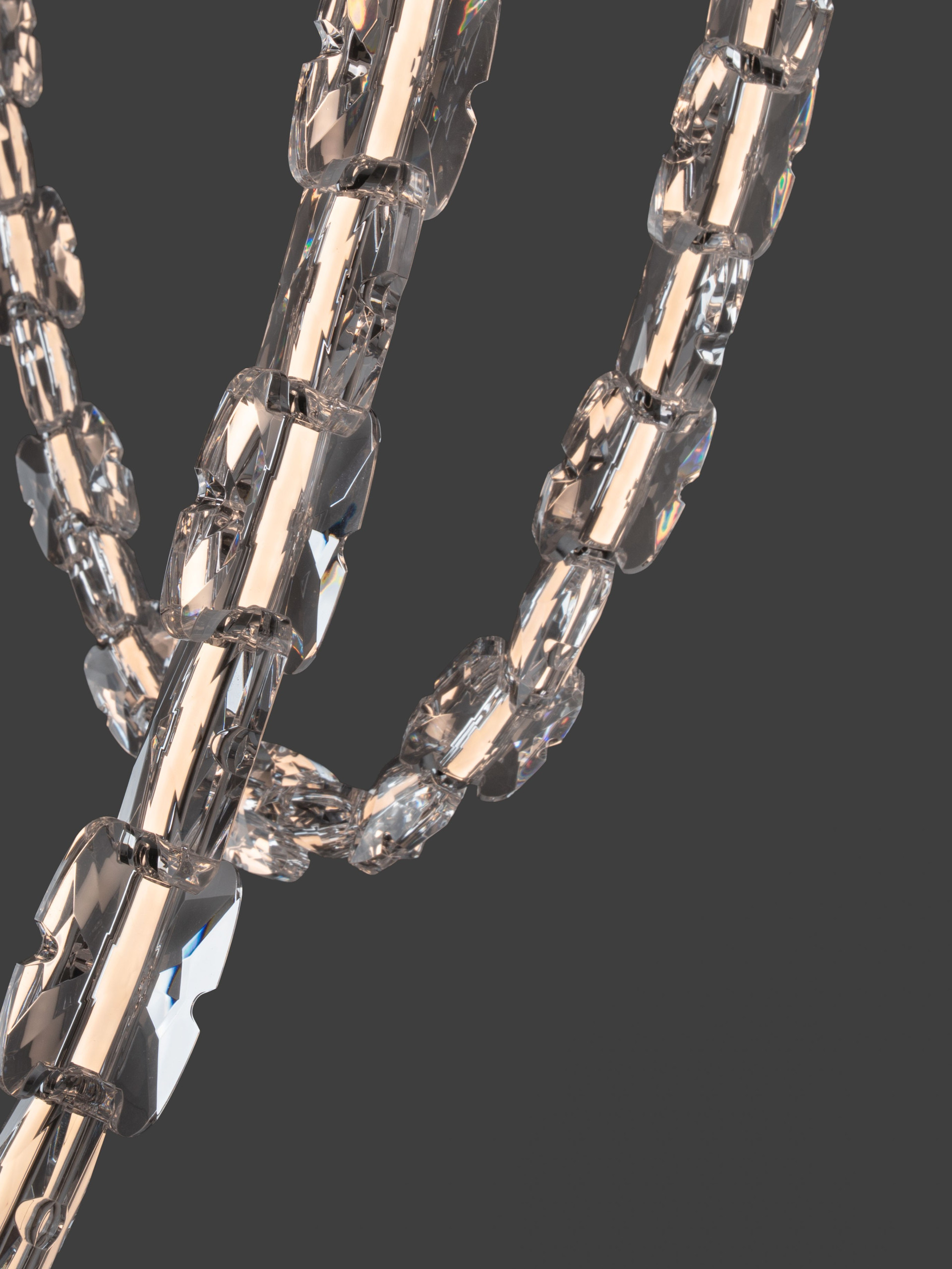 ALUME | L 315 W 209 H 136 cm | 103 W | 3000 K | 5502 lm | IP20 | Chrome/Clear | Metal/Acrylic