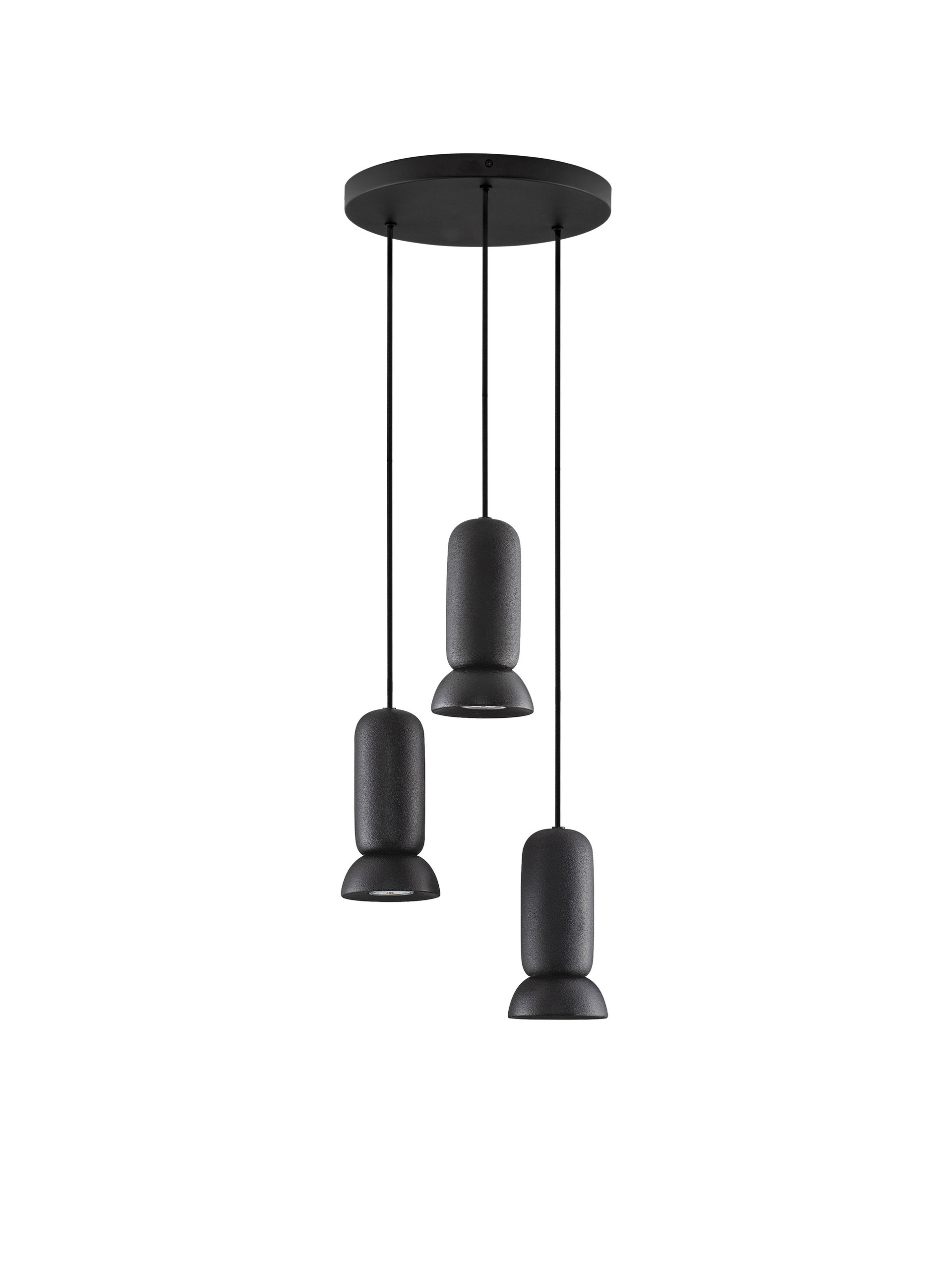 PARLO | H 203 D 33 cm | 30 W | IP20 | Nero | Acciaio/Ceramica