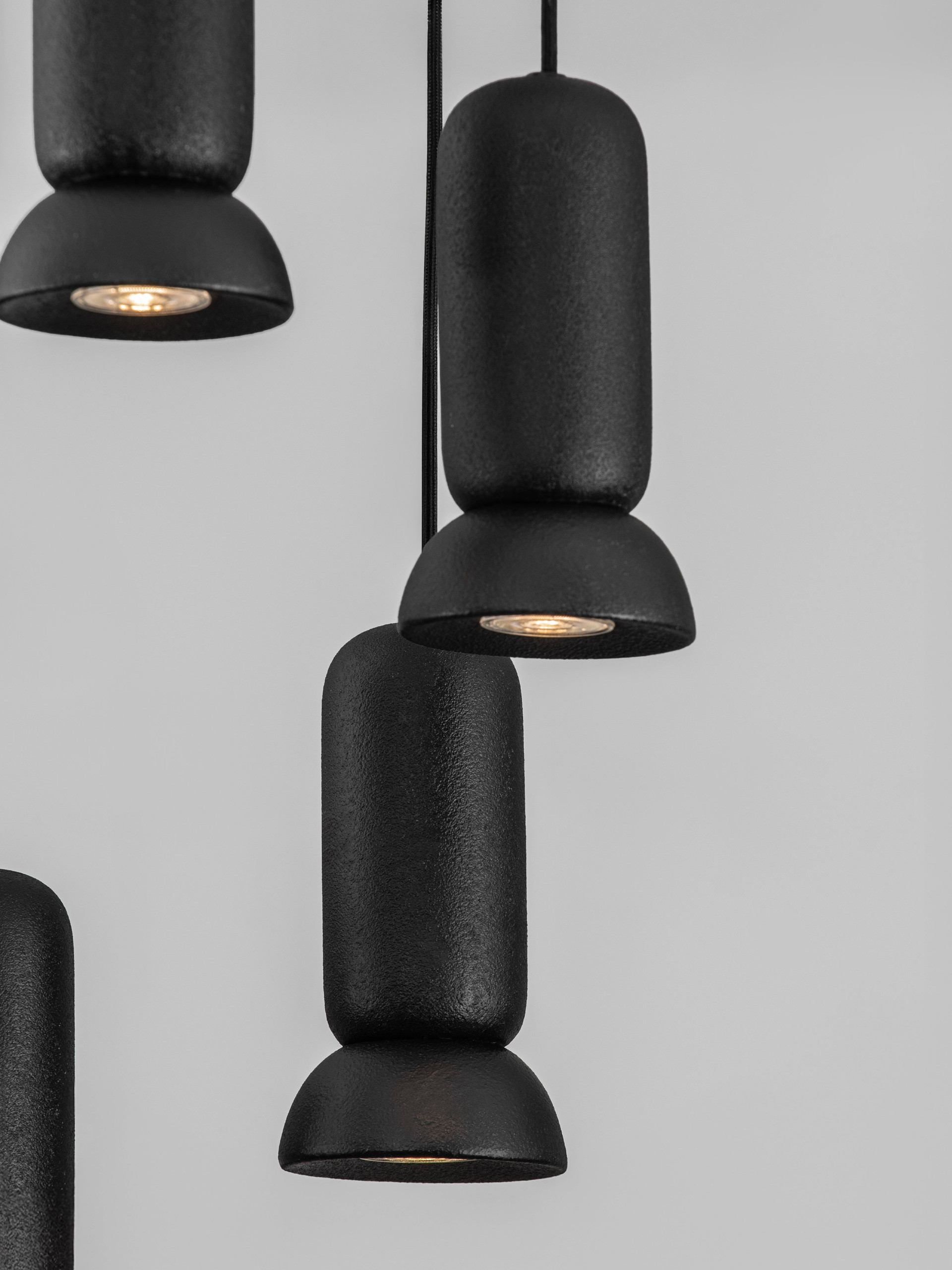 PARLO | H 223 D 41 cm | 50 W | IP20 | Nero | Acciaio/Ceramica