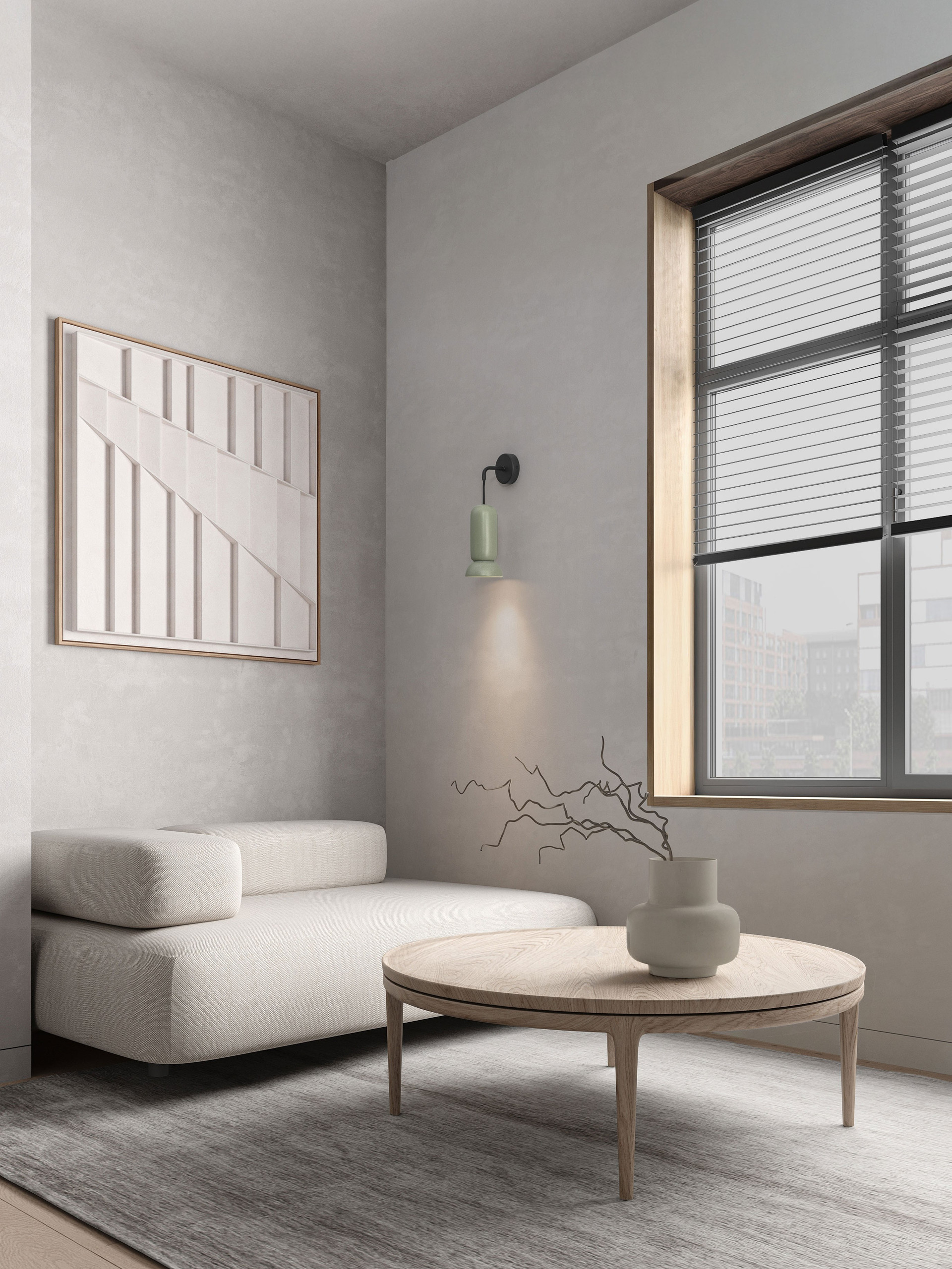 PARLO | W 15 H 36 D 11 cm | 10 W | IP20 | Green | Steel/Ceramic