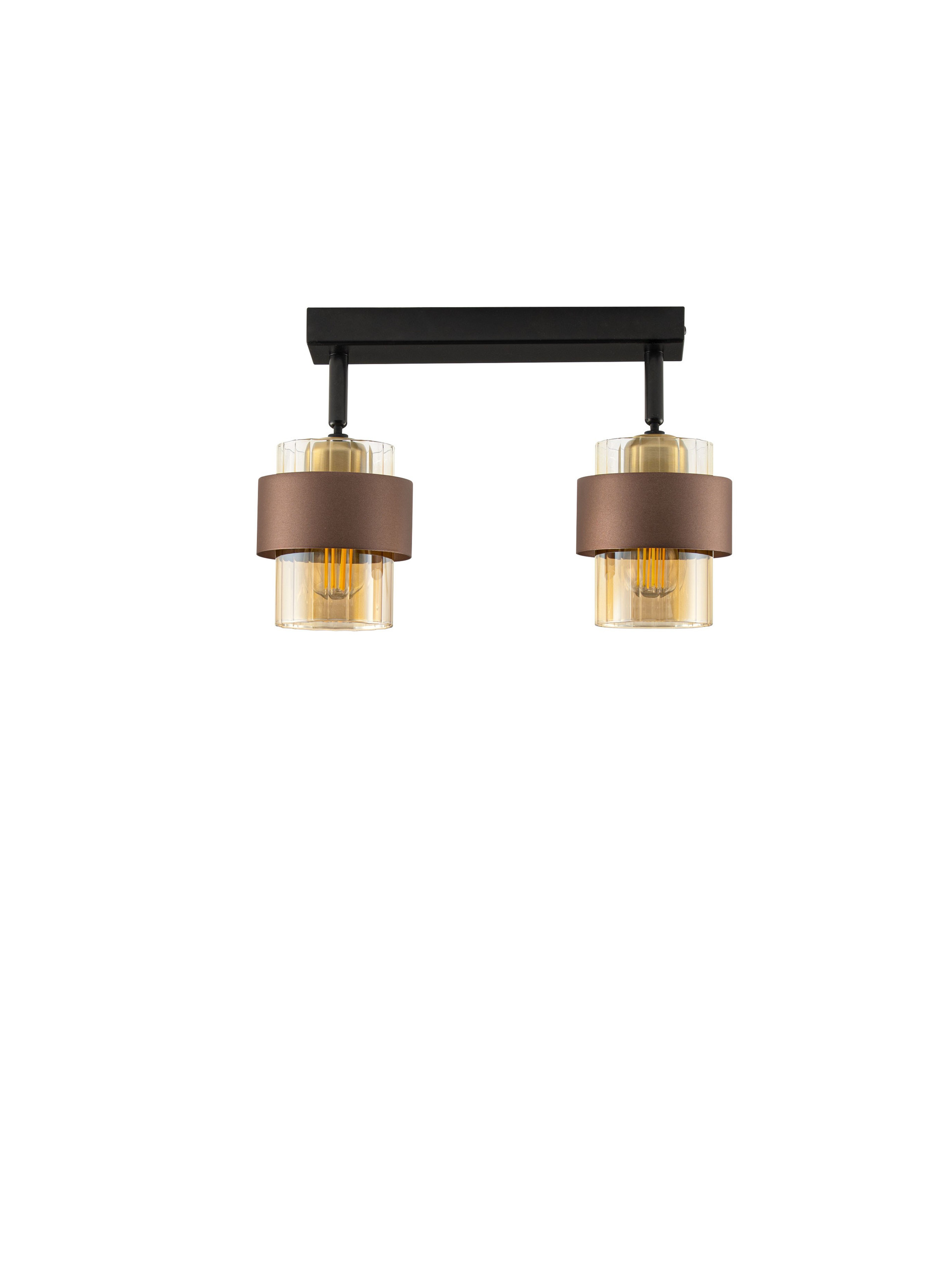 SERENA | L 45 W 10 H 19 cm | 24 W | IP20 | Amber/Coffee | Glass/Metal
