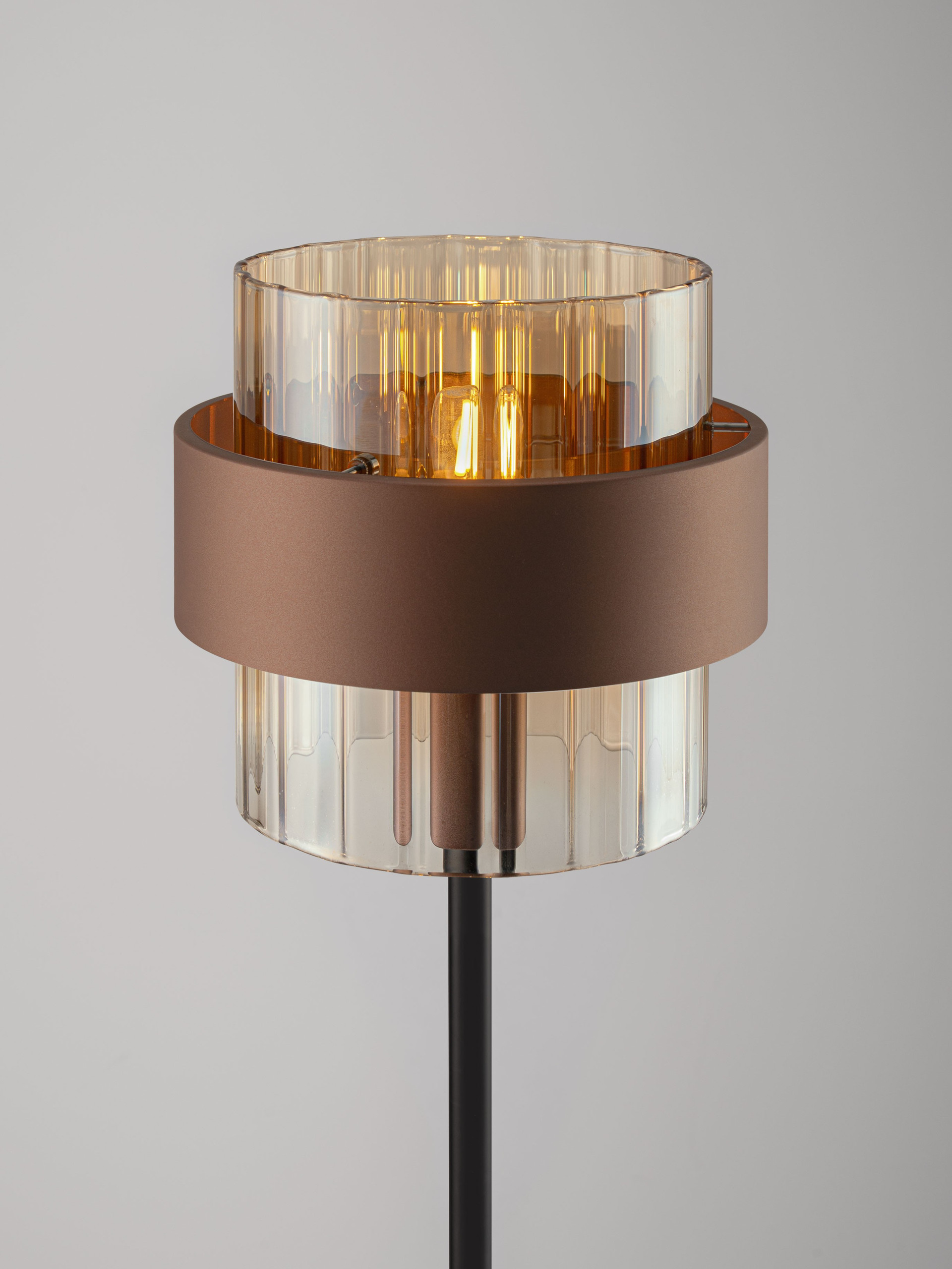 SERENA | H 163 D 28 cm | 12 W | IP20 | Amber/Coffee | Glass/Metal
