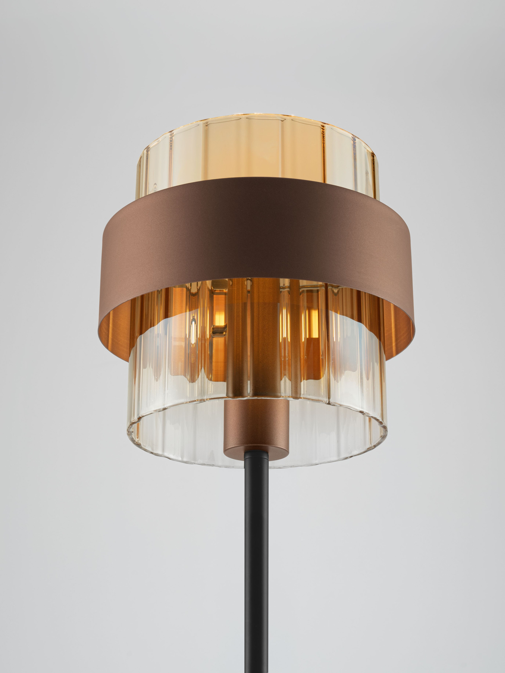 SERENA | H 163 D 28 cm | 12 W | IP20 | Amber/Coffee | Glass/Metal
