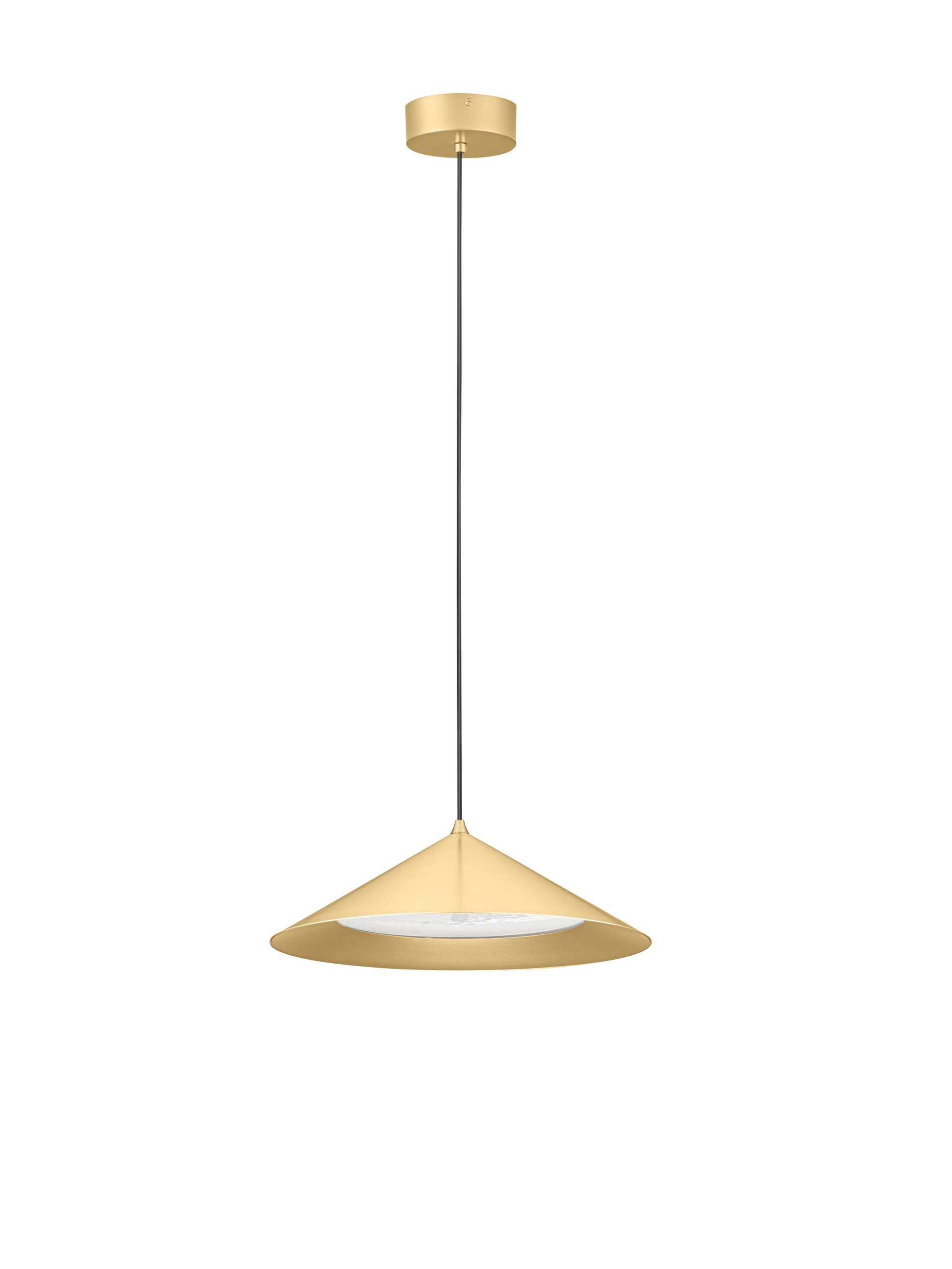 DARIO | H 150 D 40 cm | 21 W | 3000 K | 1667 lm | IP20 | Gold | Glass/Metal