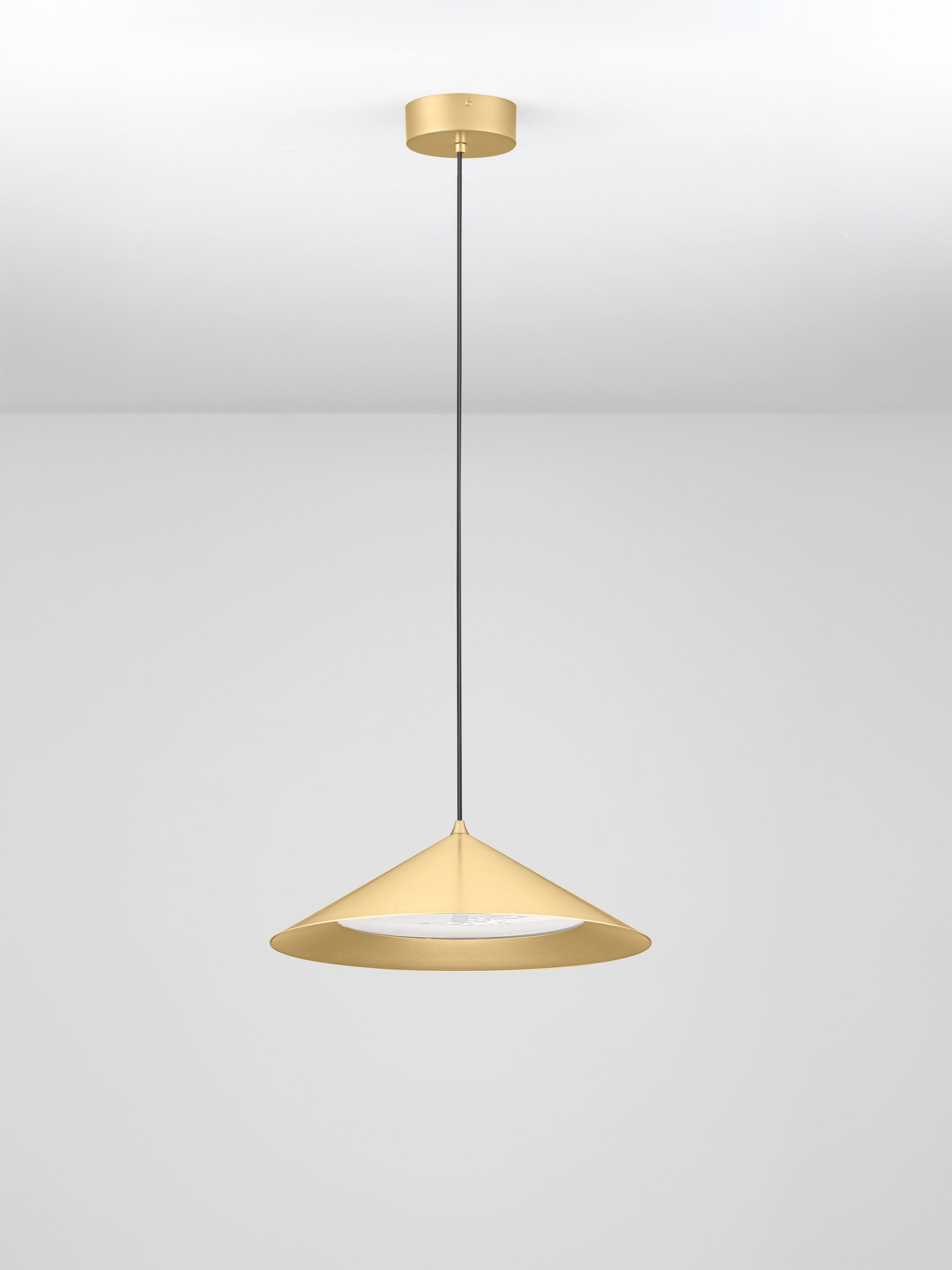 DARIO | H 150 D 40 cm | 21 W | 3000 K | 1667 lm | IP20 | Gold | Glass/Metal