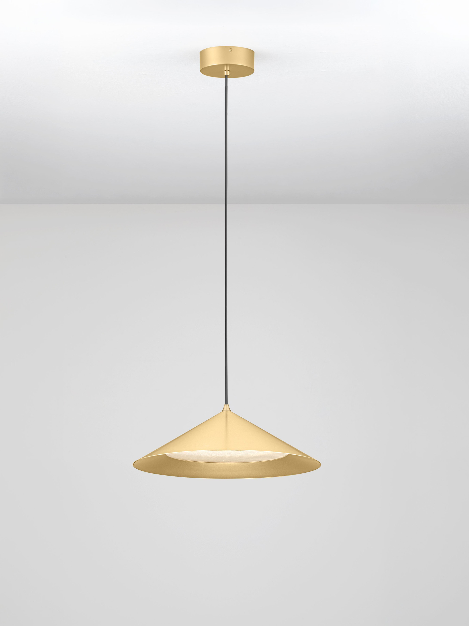 DARIO | H 150 D 40 cm | 21 W | 3000 K | 1667 lm | IP20 | Gold | Glass/Metal